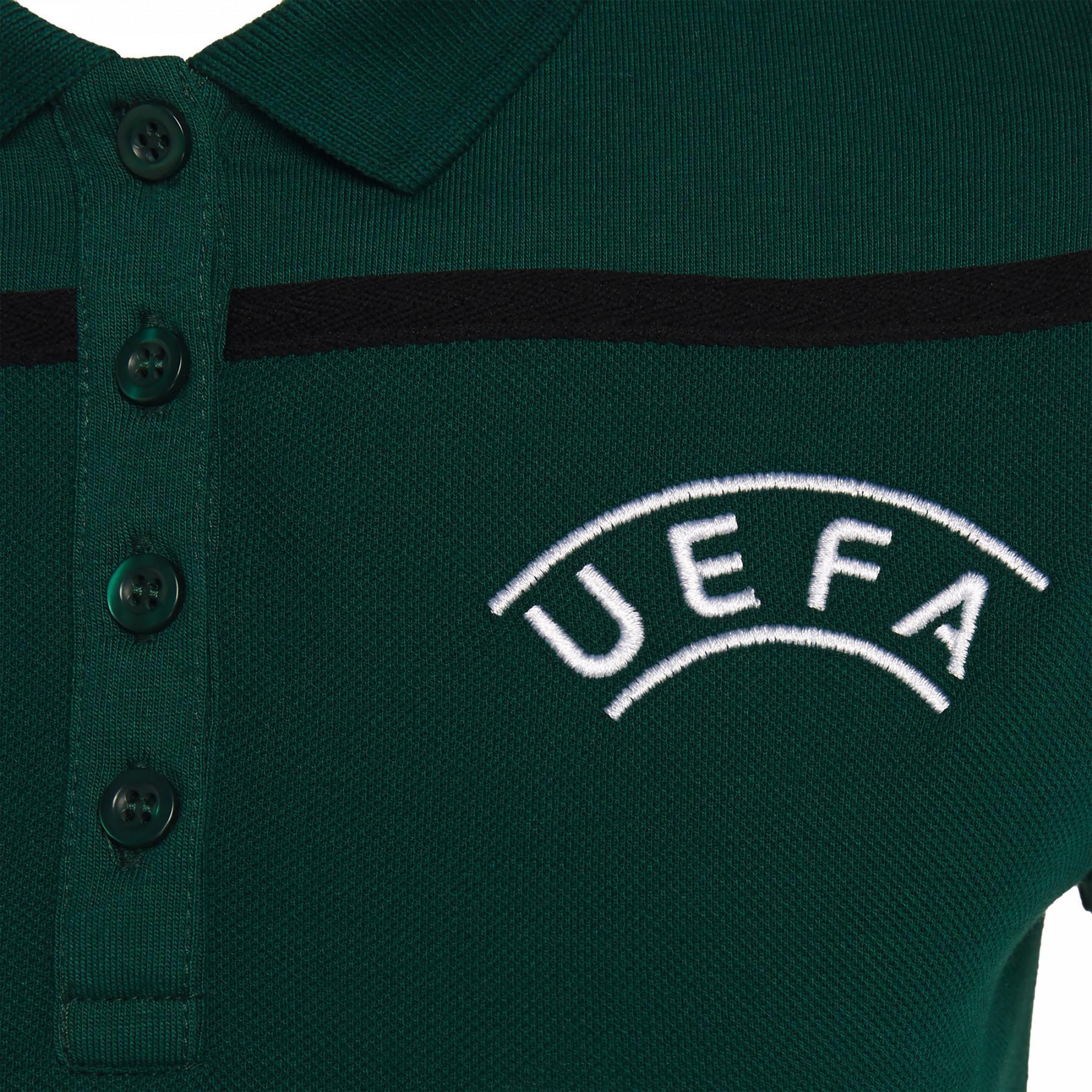 Camisa pólo feminina Macron UEFA 2019