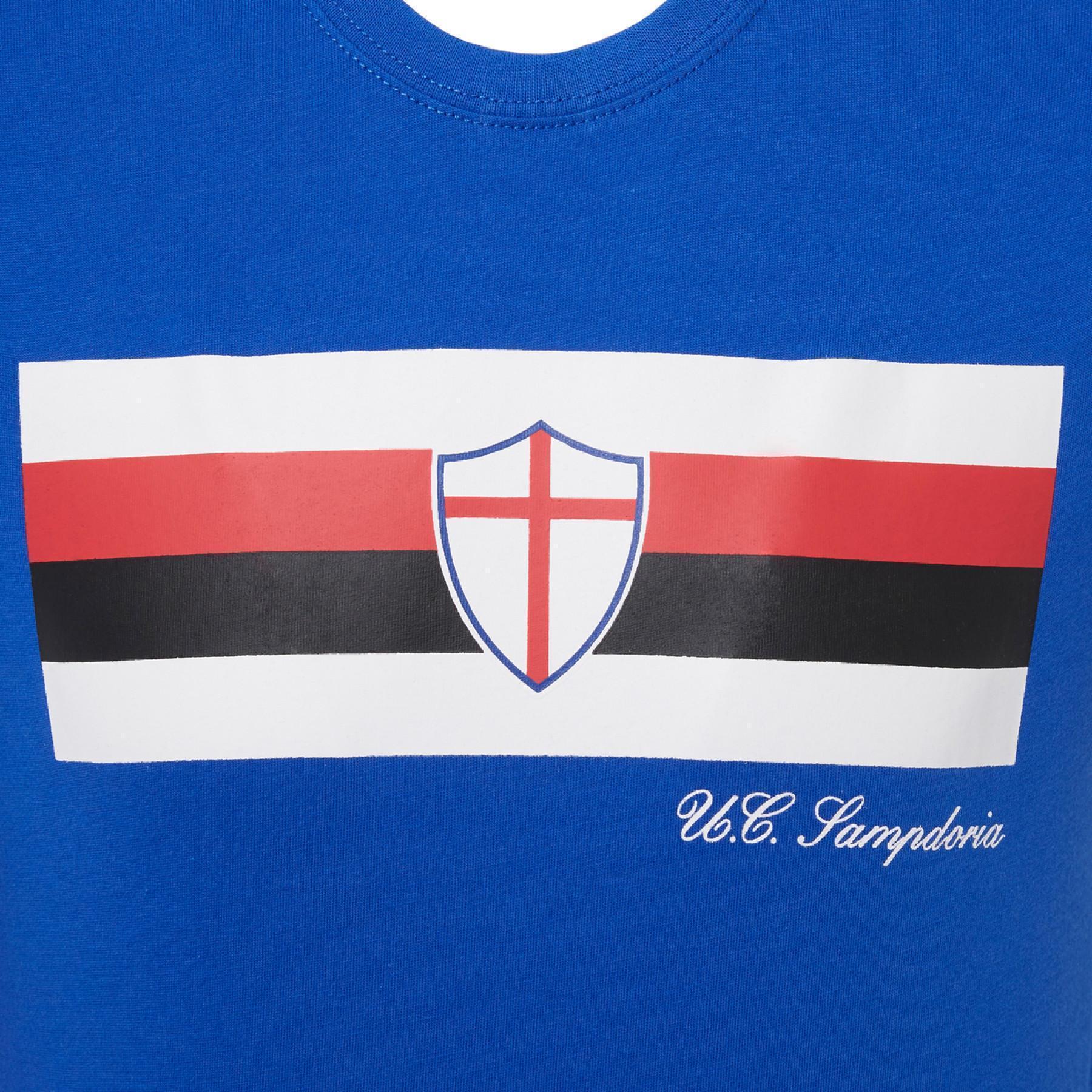 Camiseta de algodão para crianças uc sampdoria 2020/21