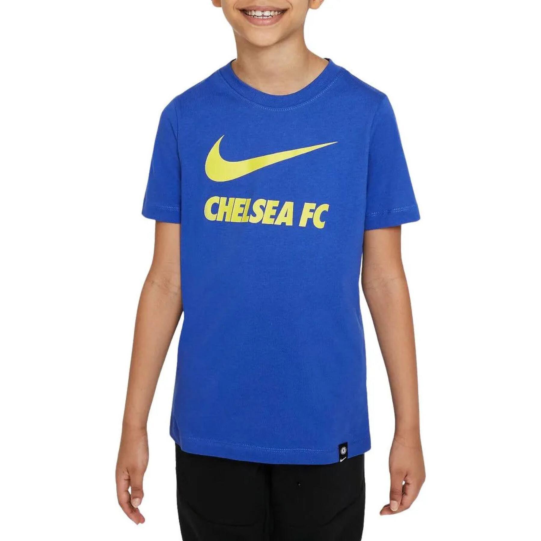T-shirt de criança Chelsea SWOOSH CLUB 2021/22
