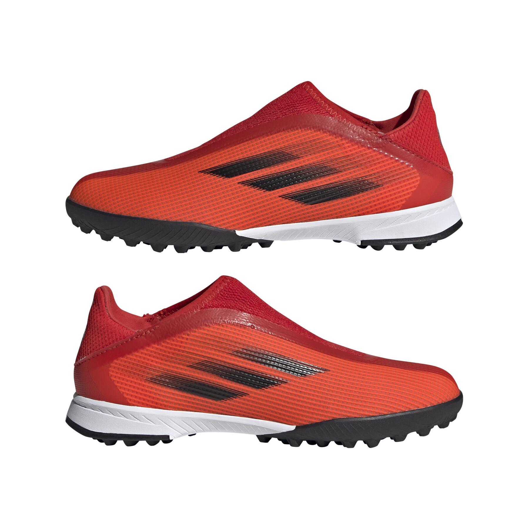 Sapatos de futebol para crianças adidas X Speedflow.3 Laceless TF