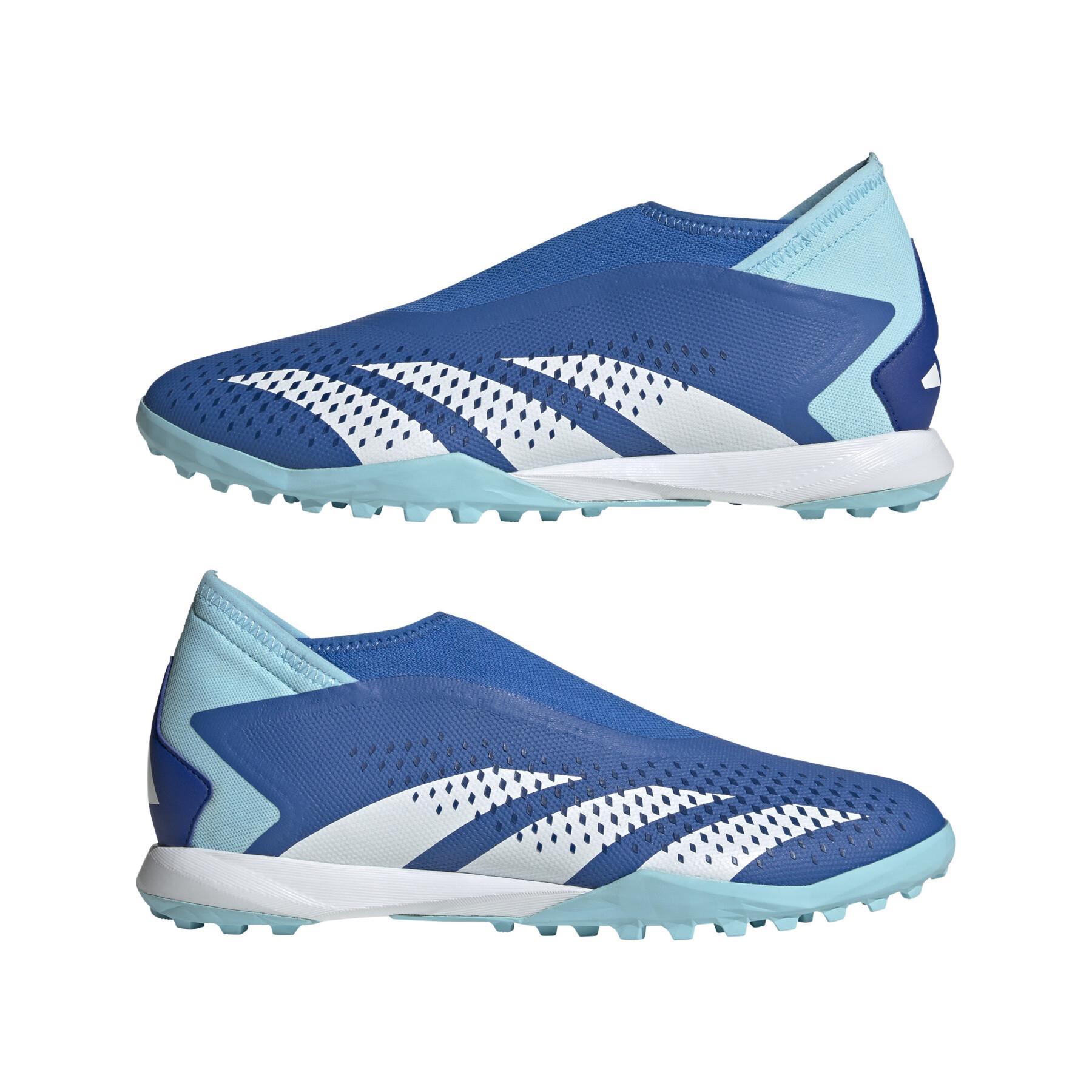 Sapatos de futebol sem atacadores adidas Predator Accuracy.3 Turf - Marinerush Pack