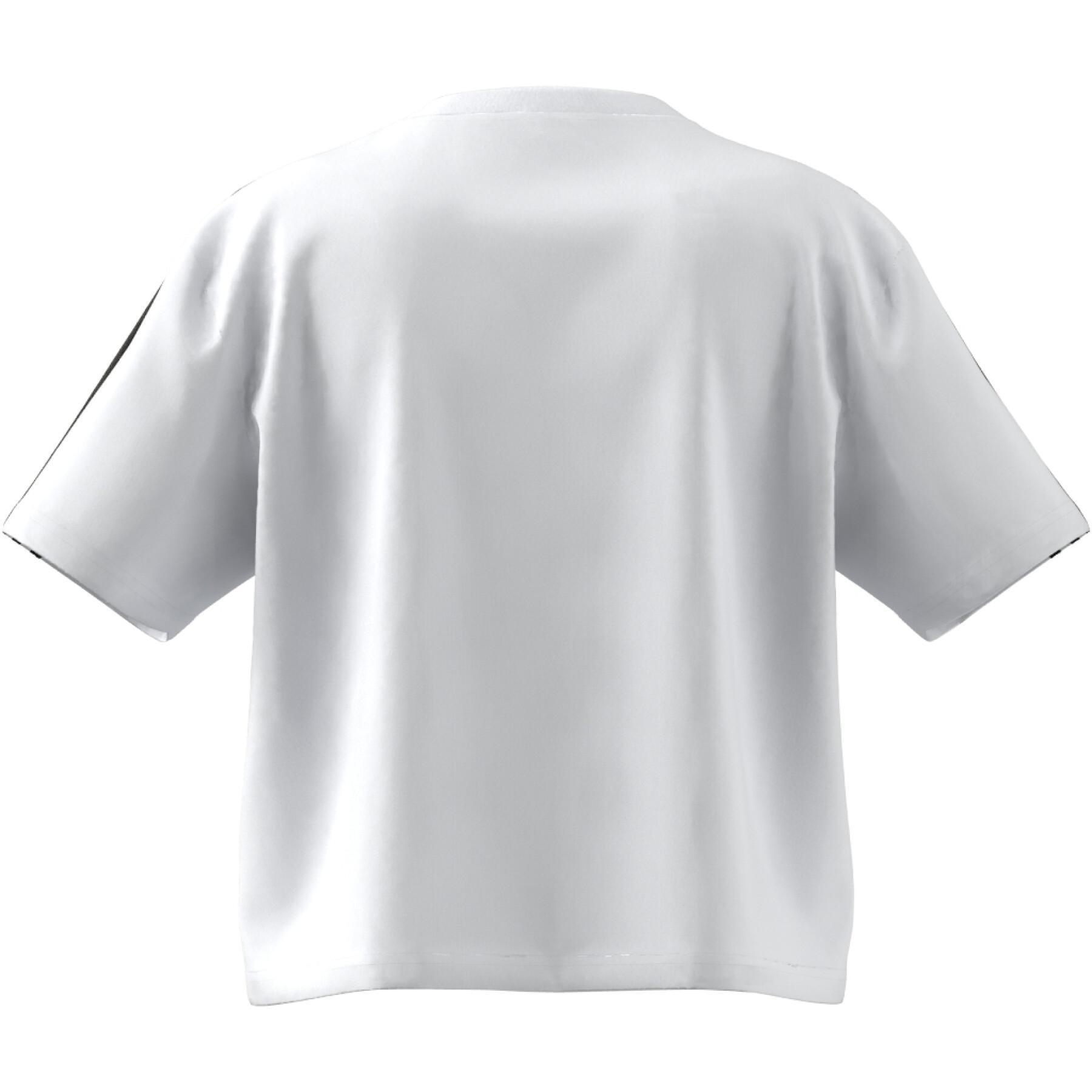 T-shirt court camisola feminina adidas Essentials 3-Stripes