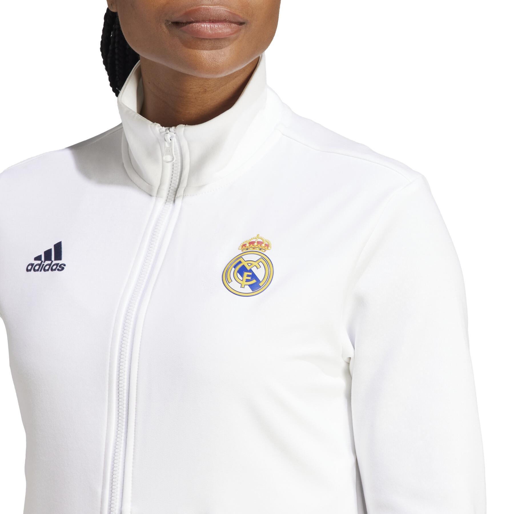Casaco de fato de treino para desporto feminino Real Madrid