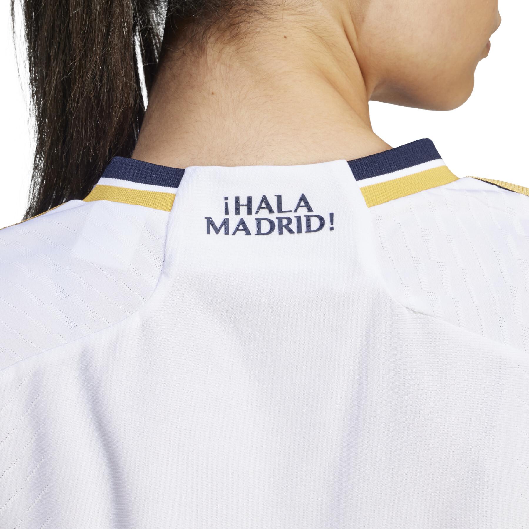 Camisola de casa autêntica para mulher Real Madrid 2023/24