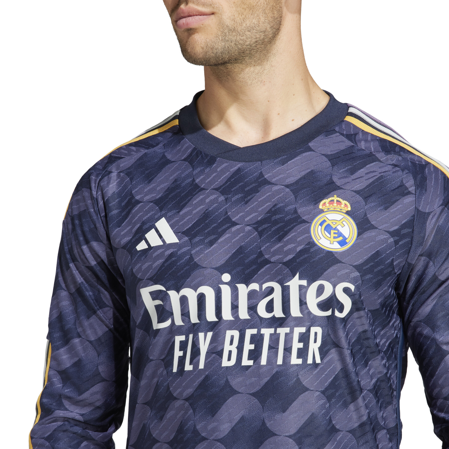 Camisola autêntica de manga comprida Real Madrid 2023/24