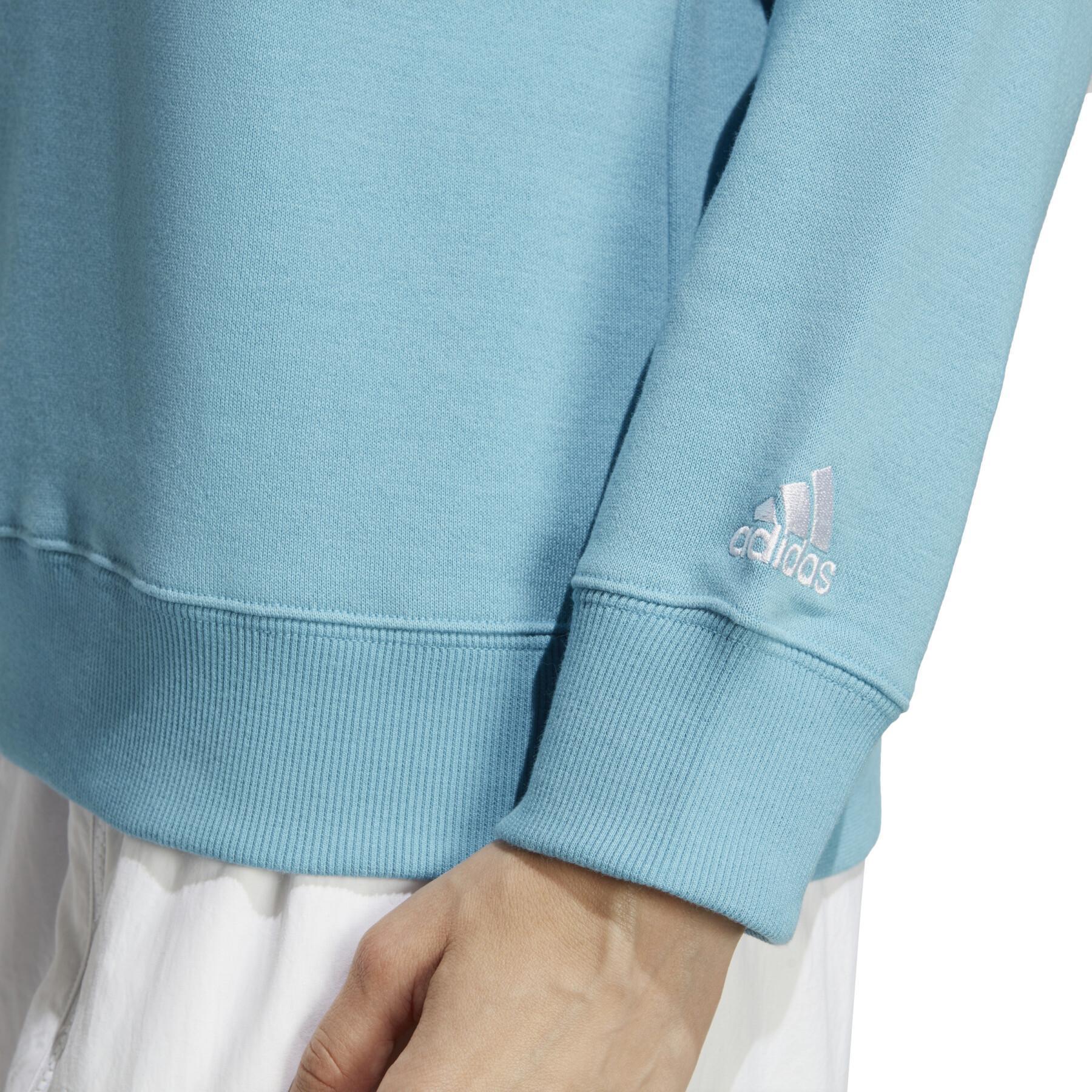 Sweatshirt linha de fleece feminino adidas Essentials