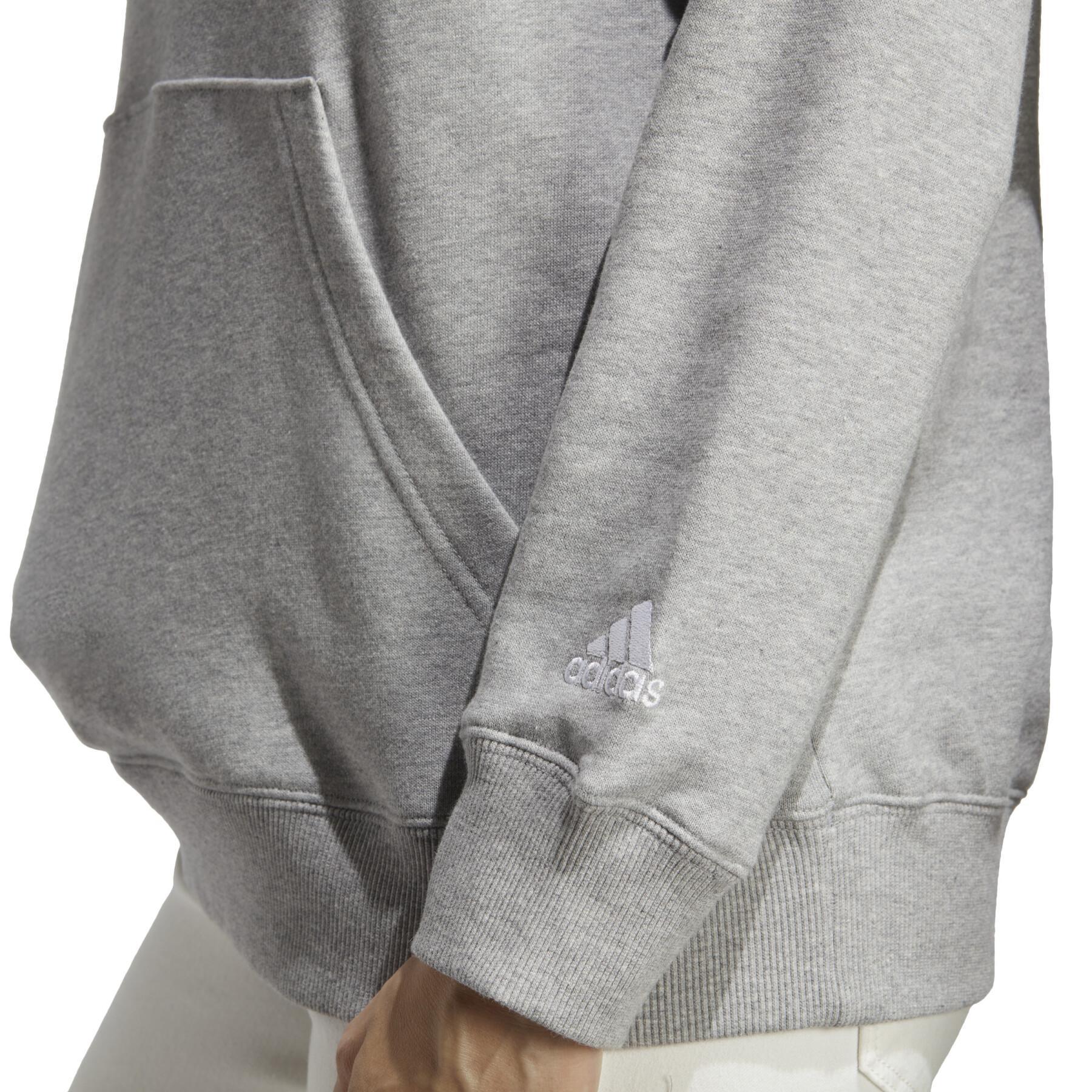 Sweatshirt linhagem encapuzada de mulheres adidas Essentials