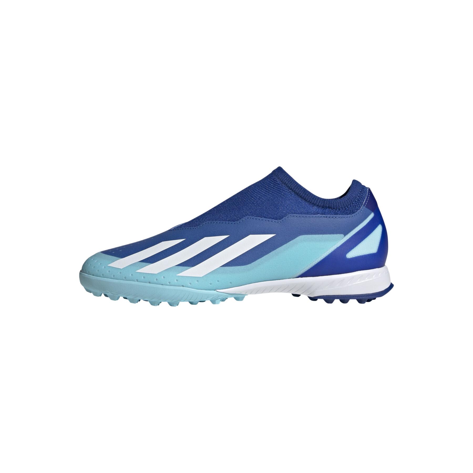 Sapatos de futebol sem atacadores adidas X Crazyfast.3 Turf - Marinerush Pack