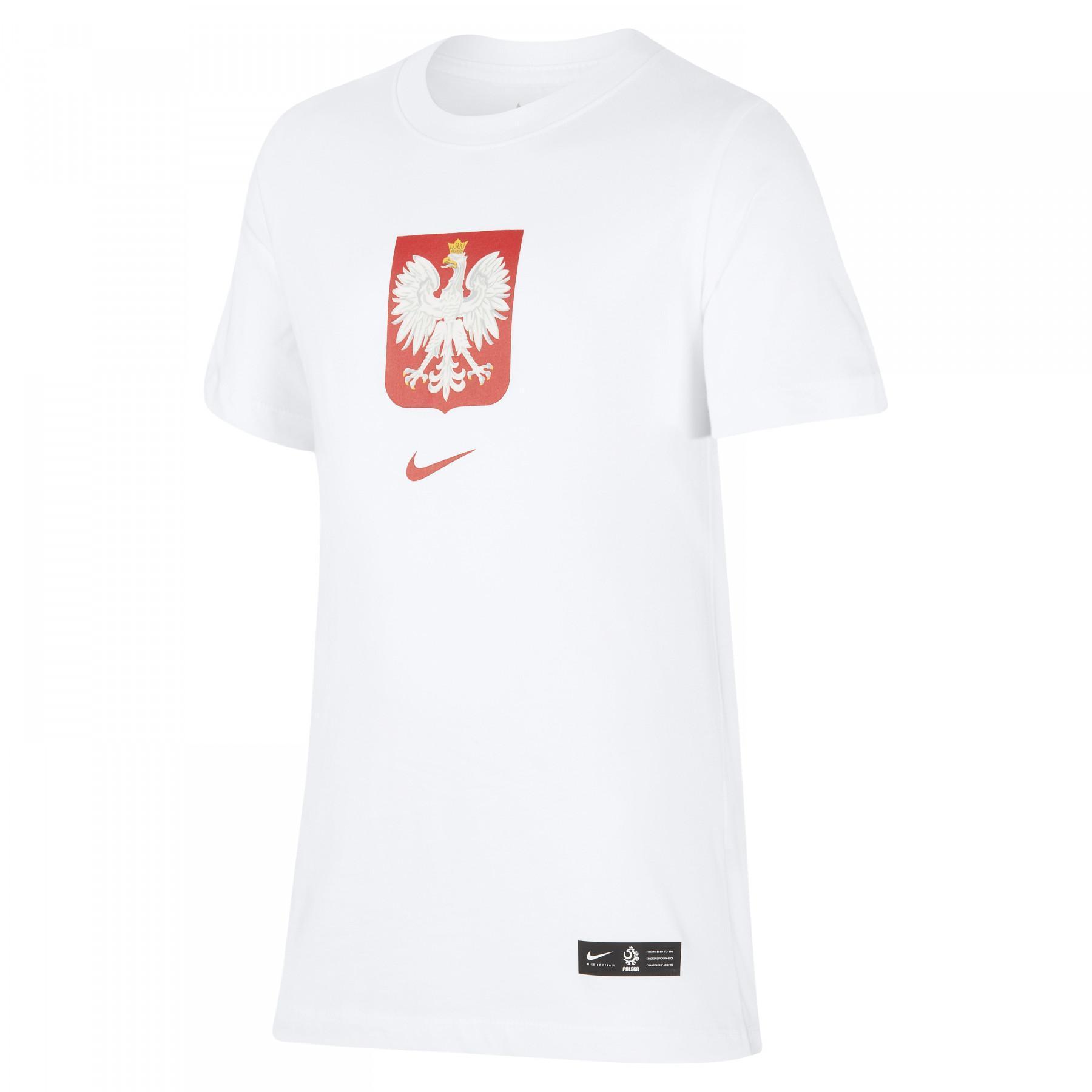 T-shirt criança Pologne Evergreen Crest