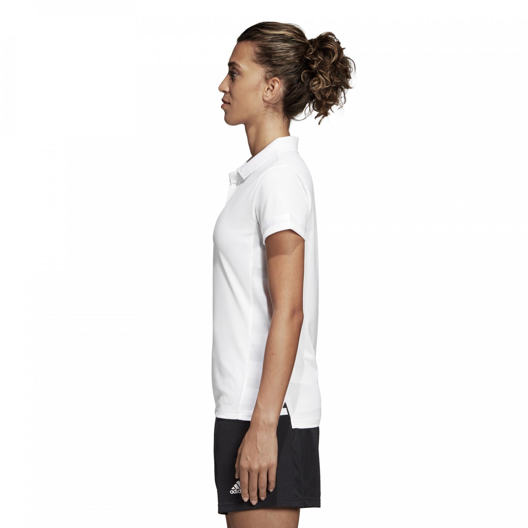 Camisa pólo feminina adidas Team 19