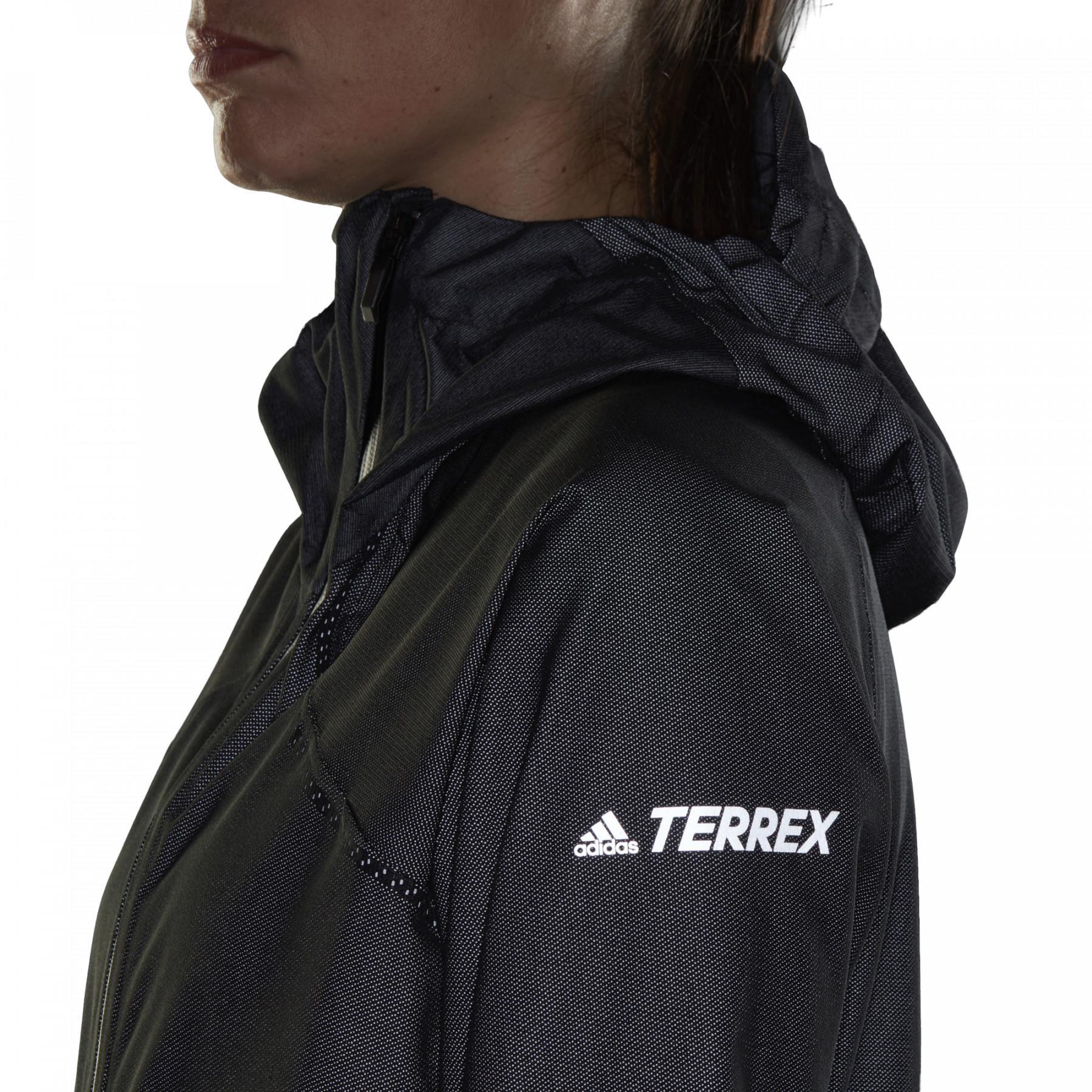 Jaqueta de mulher adidas Terrex Primeknit Rain