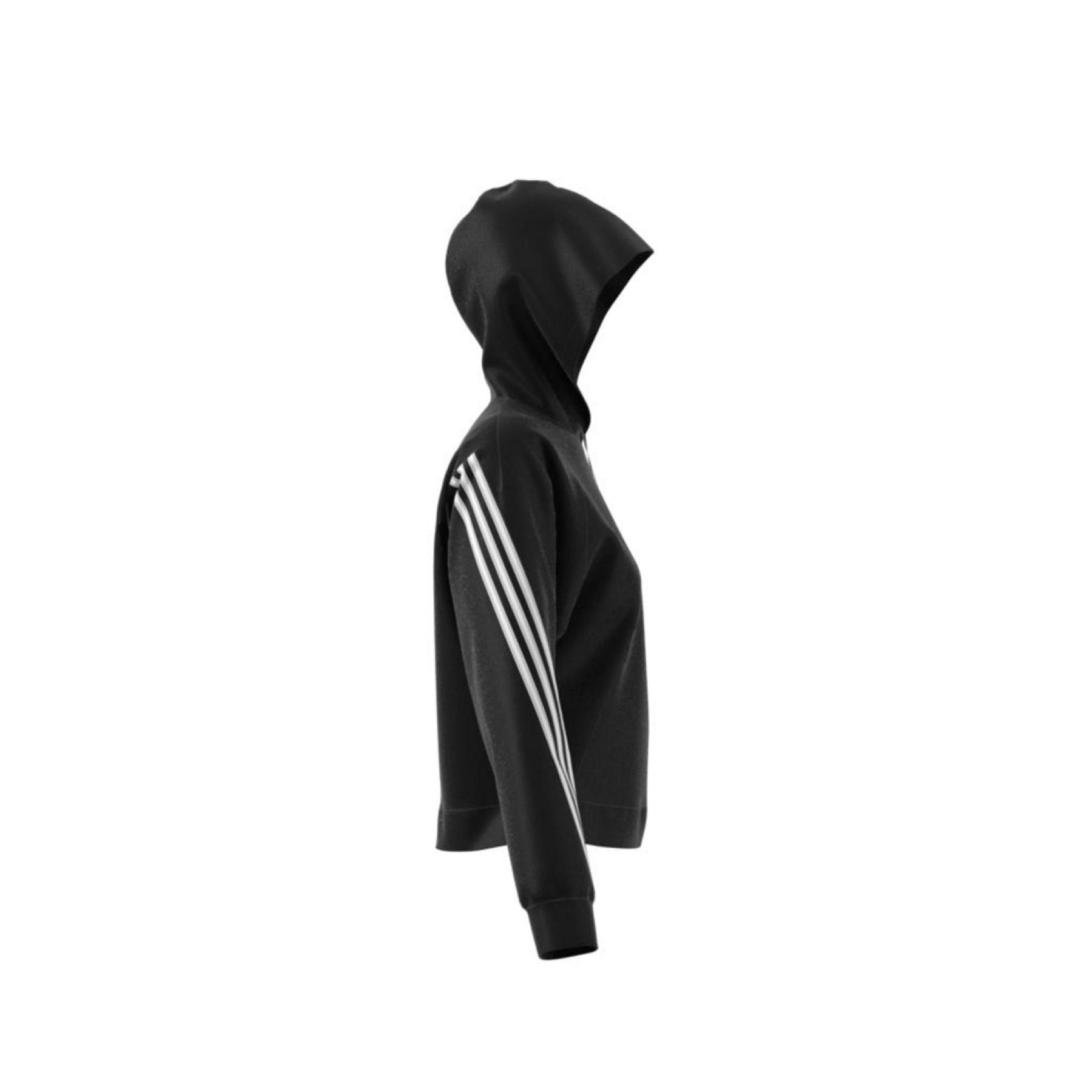 Camisola com fecho éclair feminino adidas Sportswear Wrapped 3-Bandes