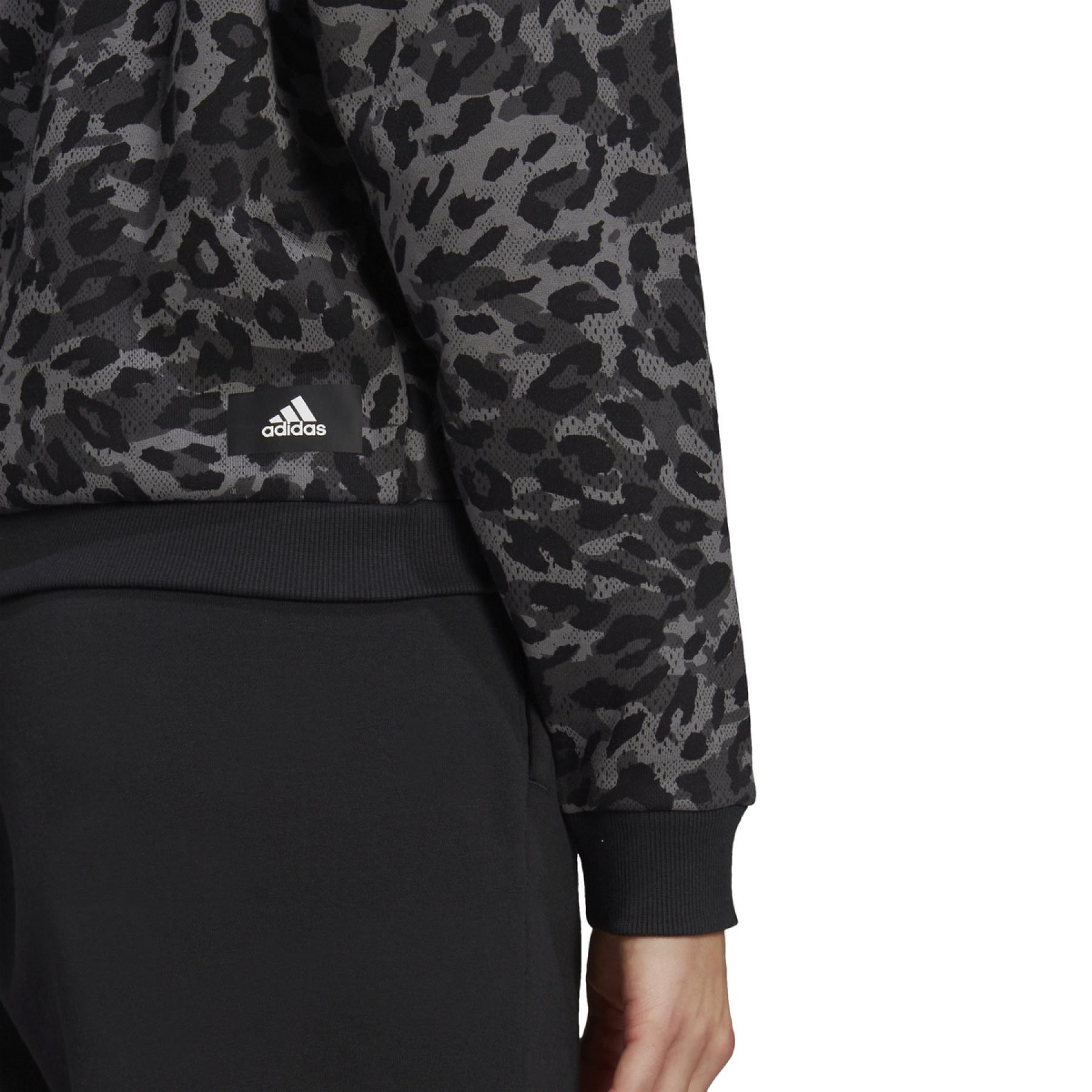 Camisola feminina adidas Sportswear Leopard-Print