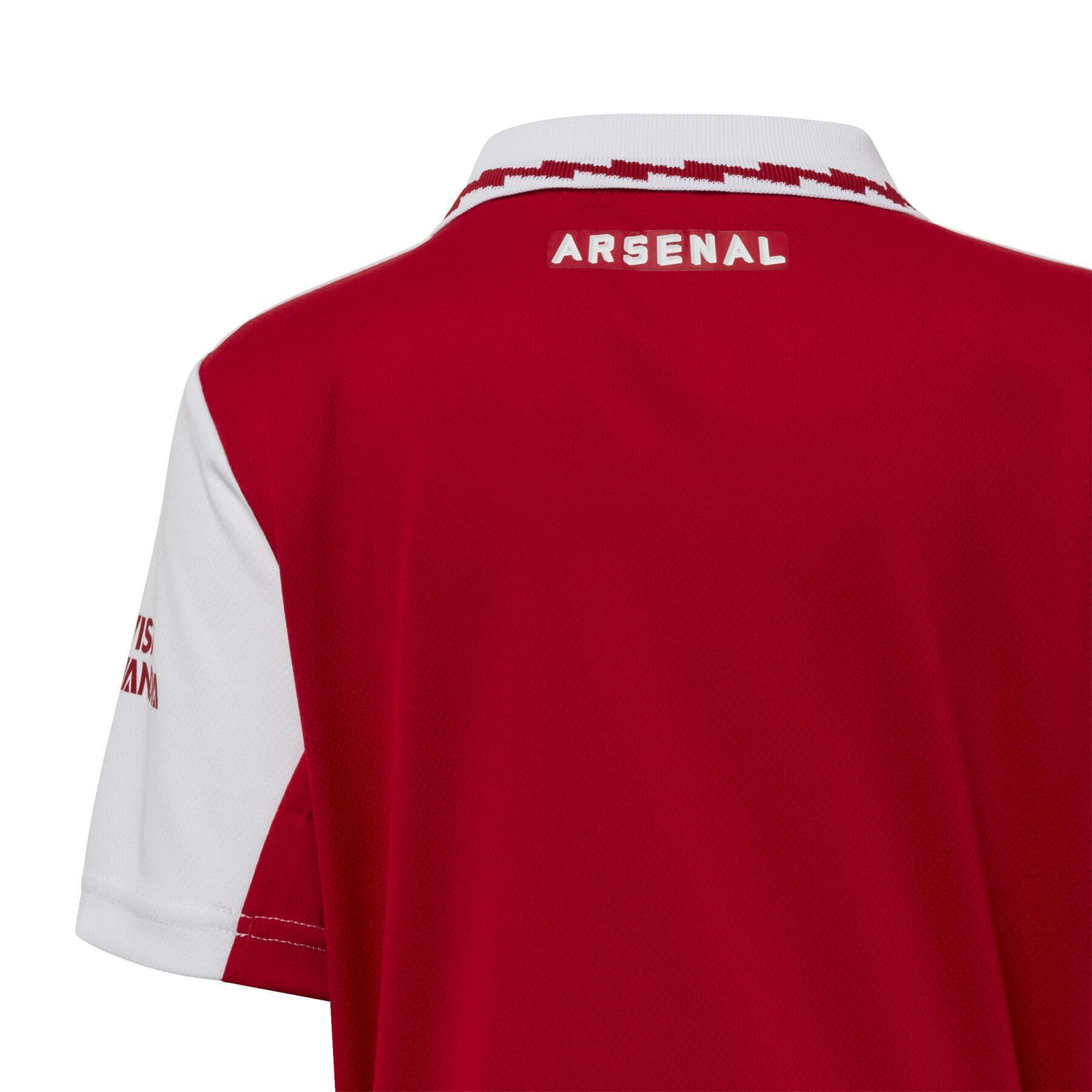 Mini kit doméstico para crianças Arsenal 2022/23