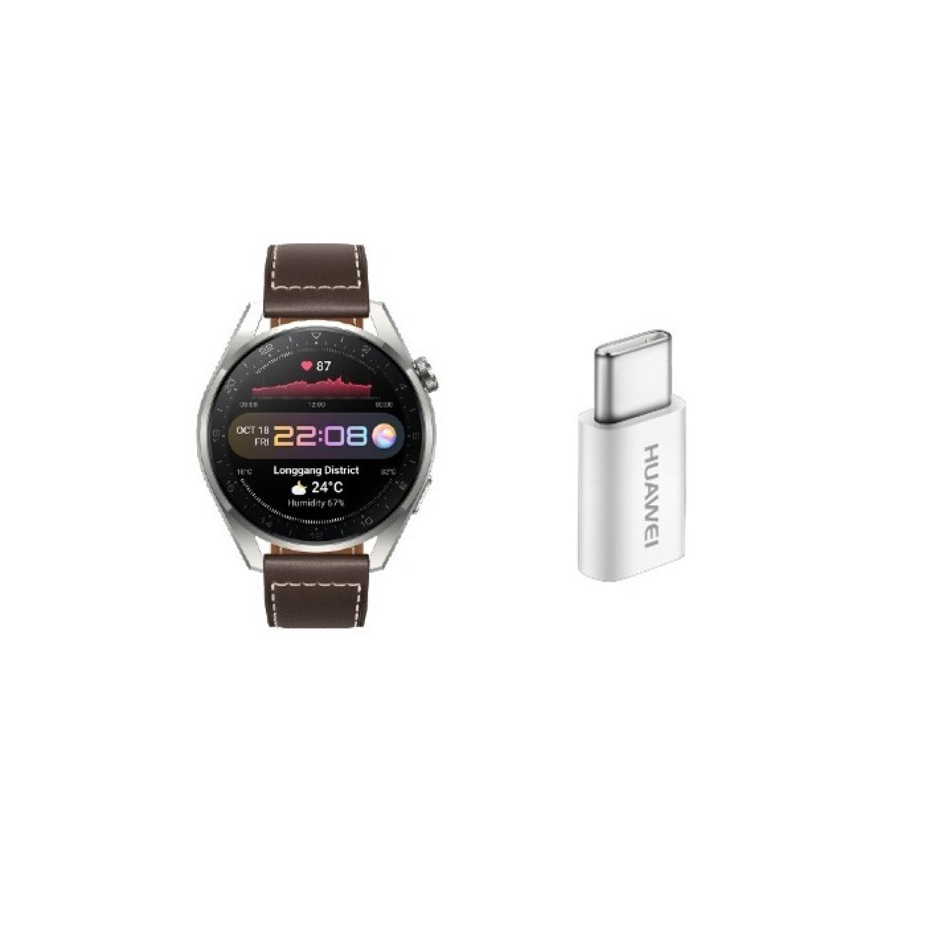 Relógio ligado com adaptador 5v2a tipo c Huawei Watch Pro Classic