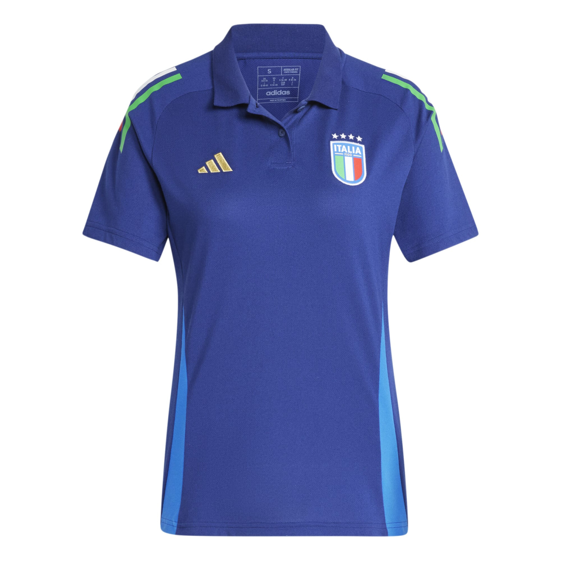 Camisa pólo feminina Italie Tiro Euro 2024 Competition