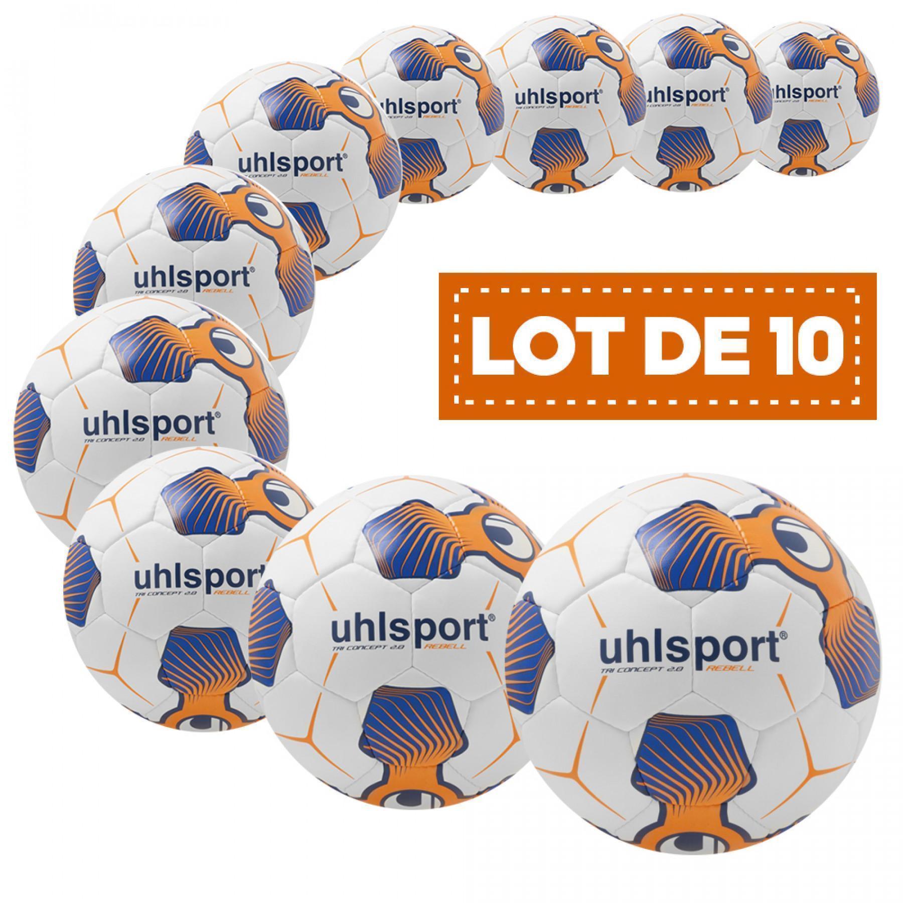 Pacote de 10 balões Uhlsport Rebell 2.0