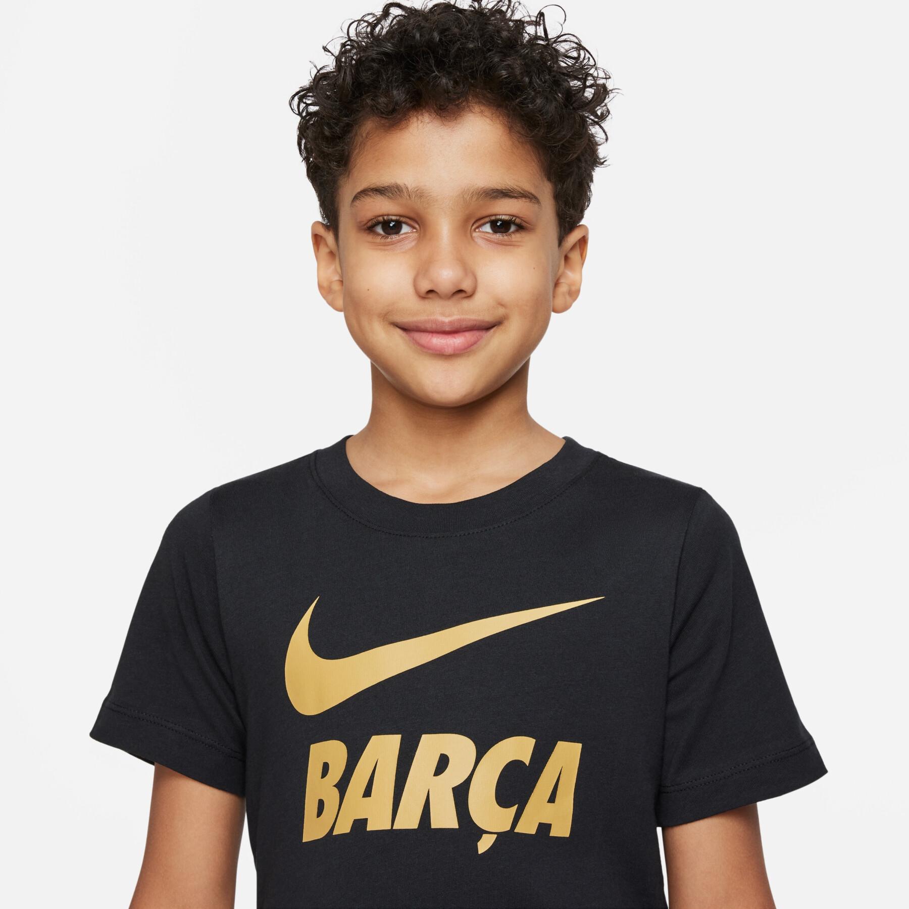 T-shirt de criança barcelona 2020/21