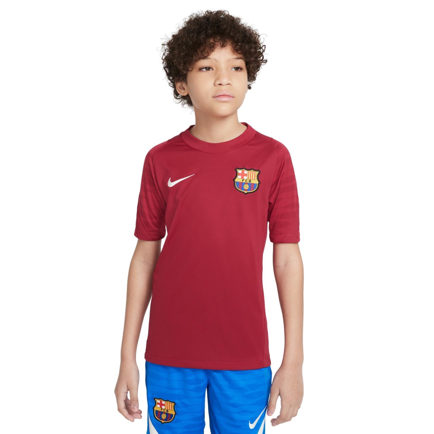 T-shirt criança FC Barcelone Dynamic Fit Strike 2021/22