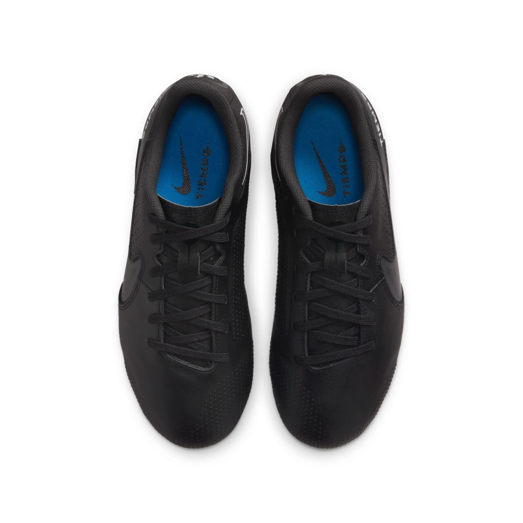 Sapatos de futebol para crianças Nike Tiempo Legend 9 Academy MG - Shadow Black Pack