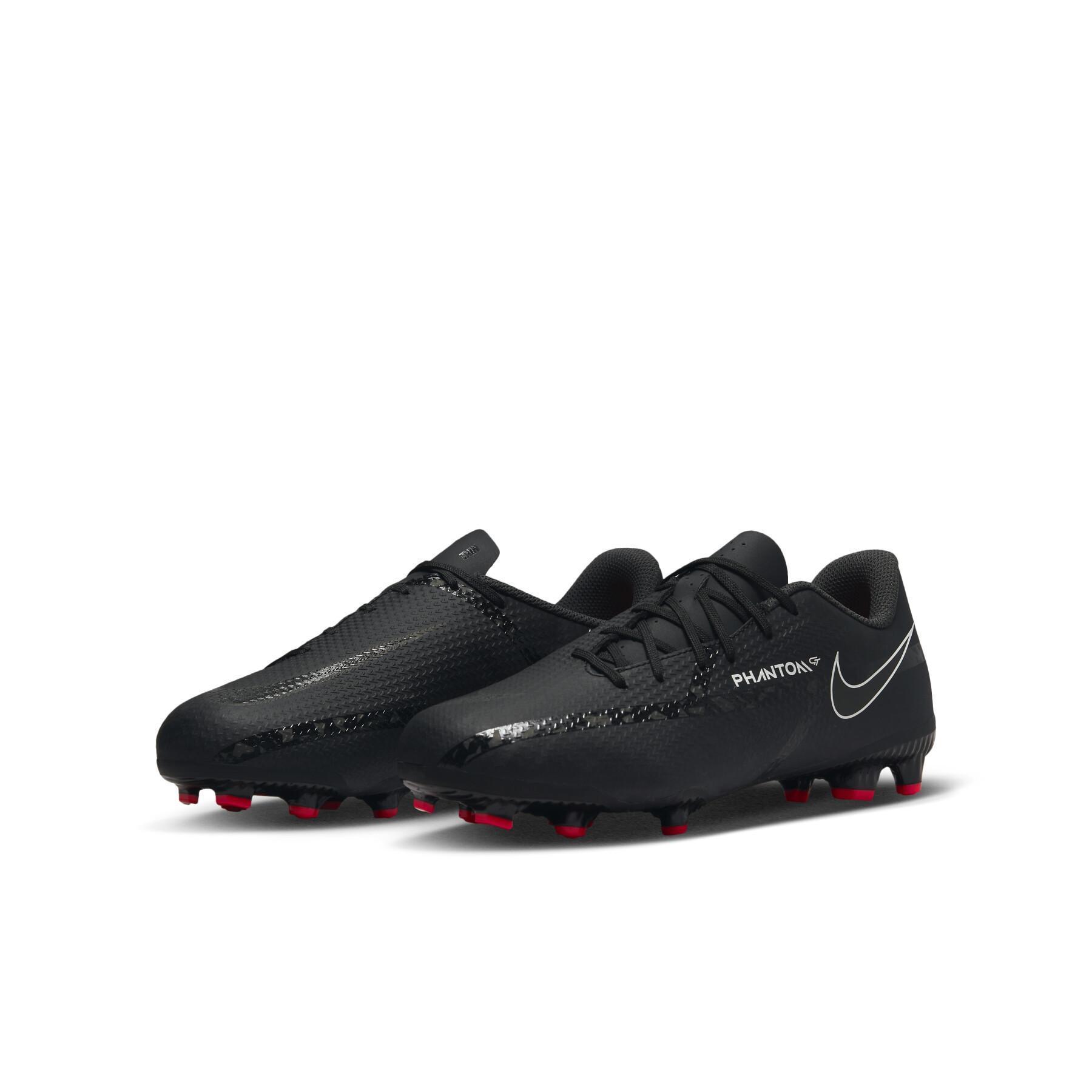 Sapatos de futebol para crianças Nike Phantom GT2 Academy MG - Shadow Black Pack