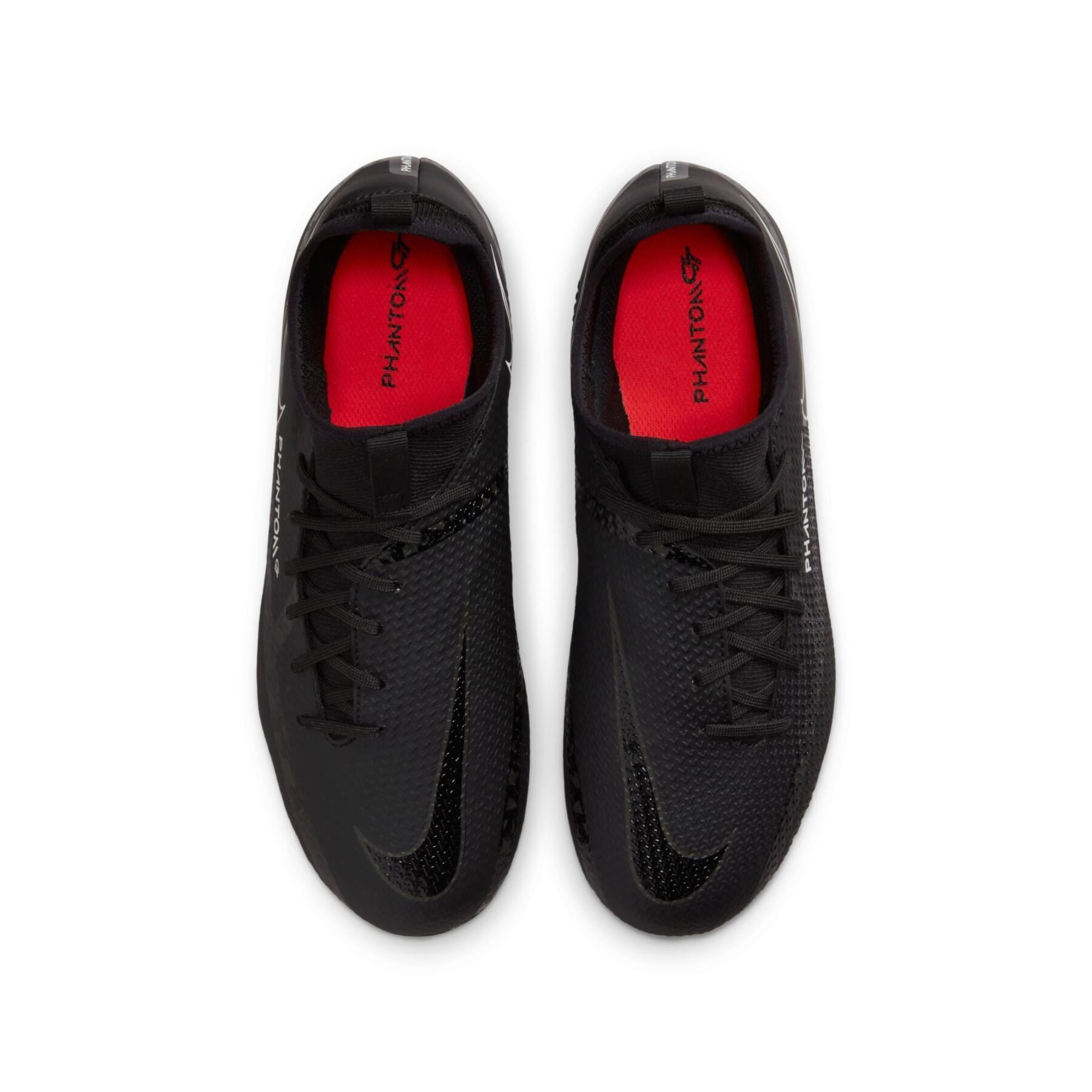 Sapatos de futebol para crianças Nike Phantom GT2 Academy Dynamic Fit MG - Shadow Black Pack