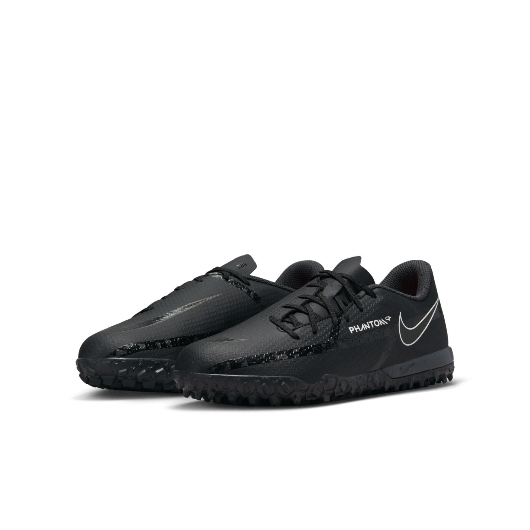 Sapatos de futebol para crianças Nike Phantom GT2 Academy TF - Shadow Black Pack