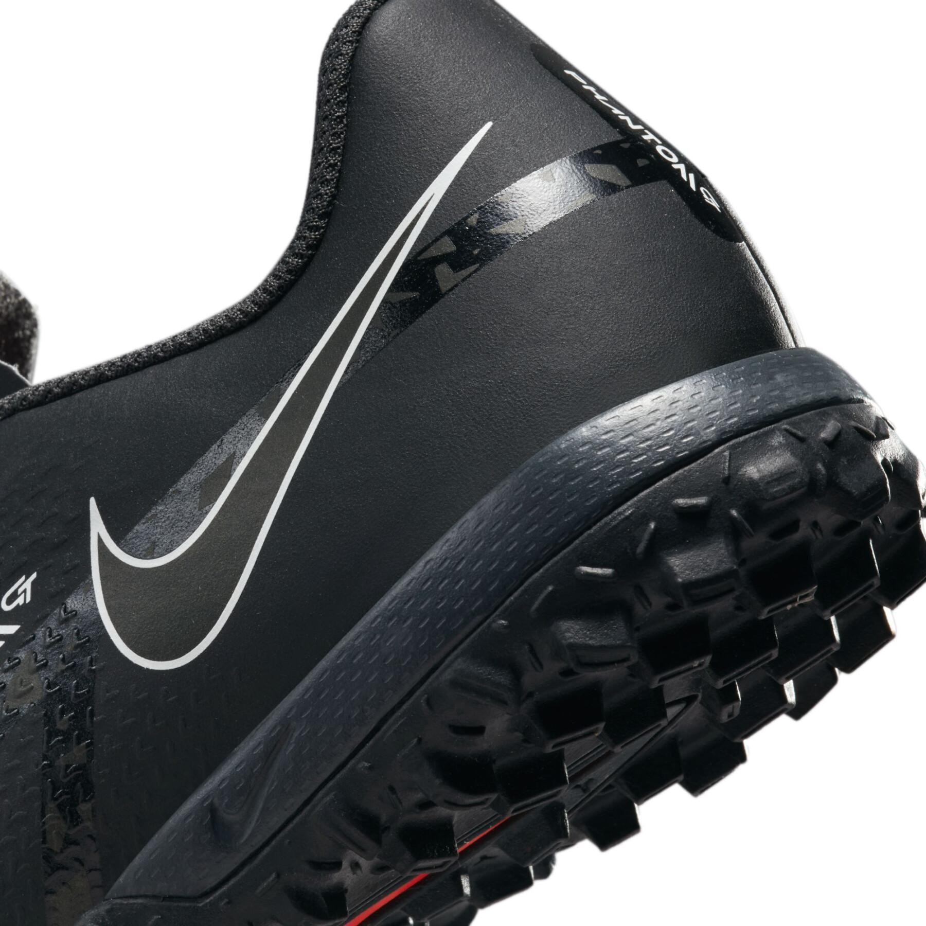 Sapatos de futebol para crianças Nike Phantom GT2 Academy TF - Shadow Black Pack