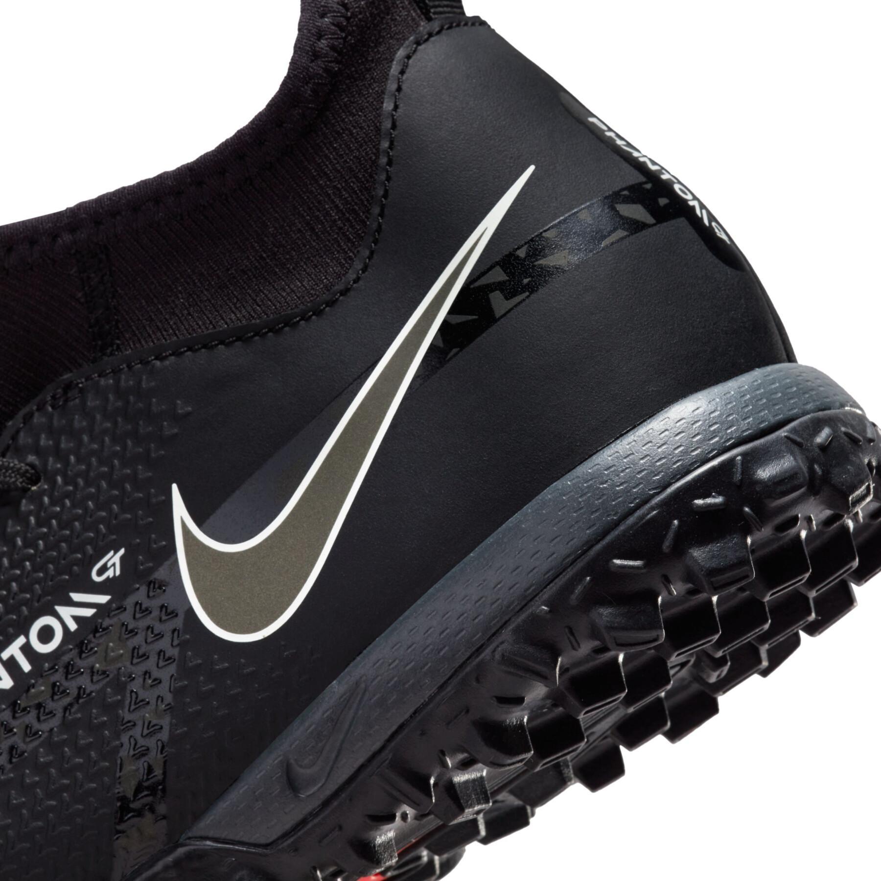 Sapatos de futebol para crianças Nike Phantom GT2 Academy Dynamic Fit TF - Shadow Black Pack