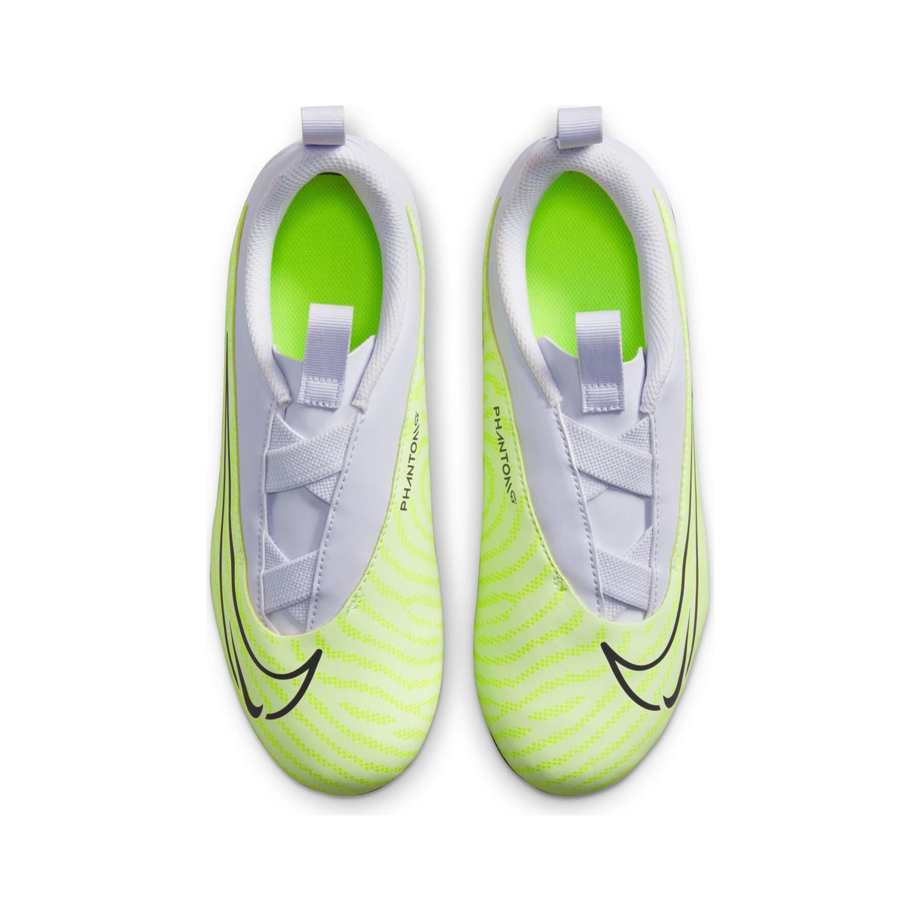 Sapatos de futebol para crianças Nike Phantom GX Academy Fit MG