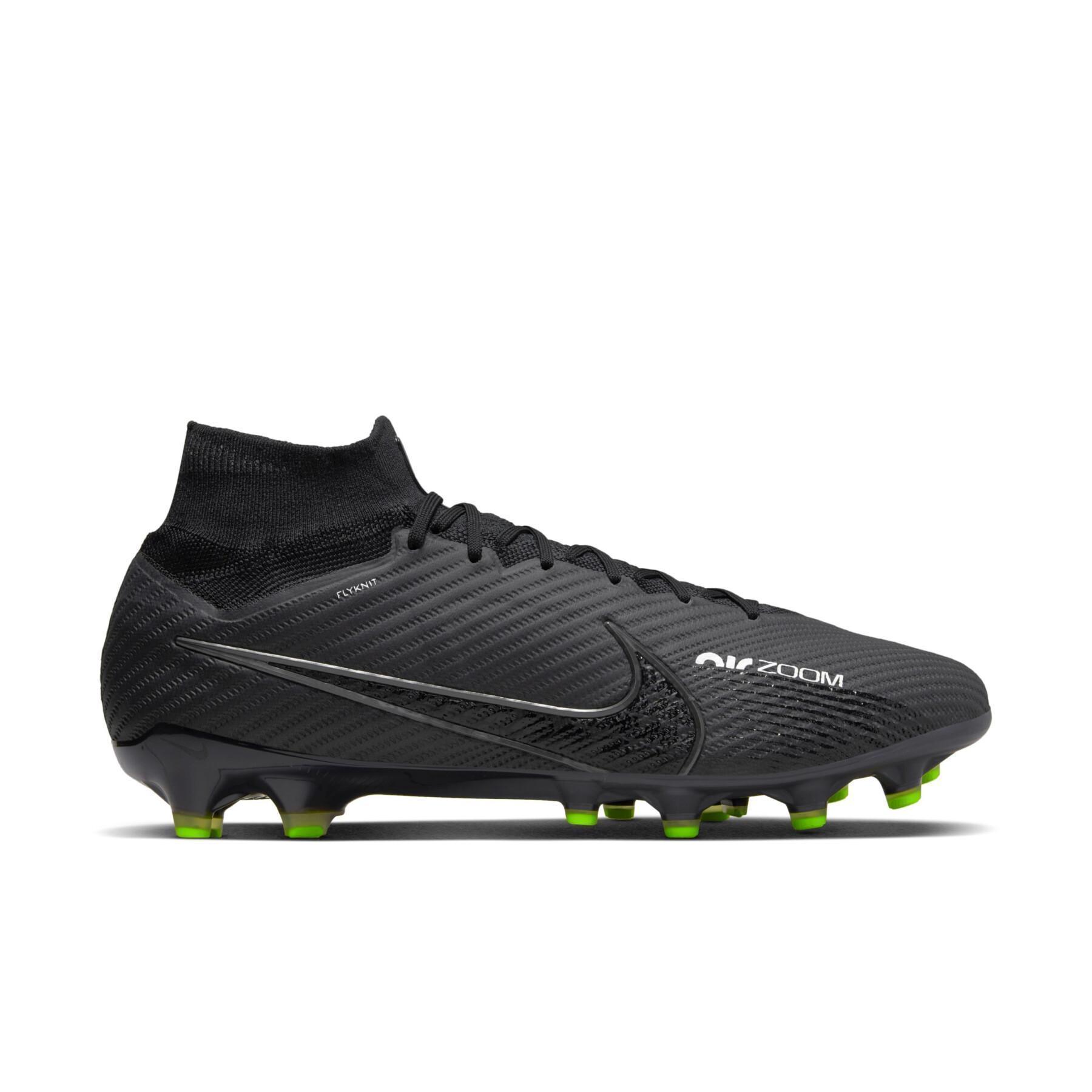Sapatos de futebol Nike Zoom Mercurial Superfly 9 Elite AG-Pro - Shadow Black Pack