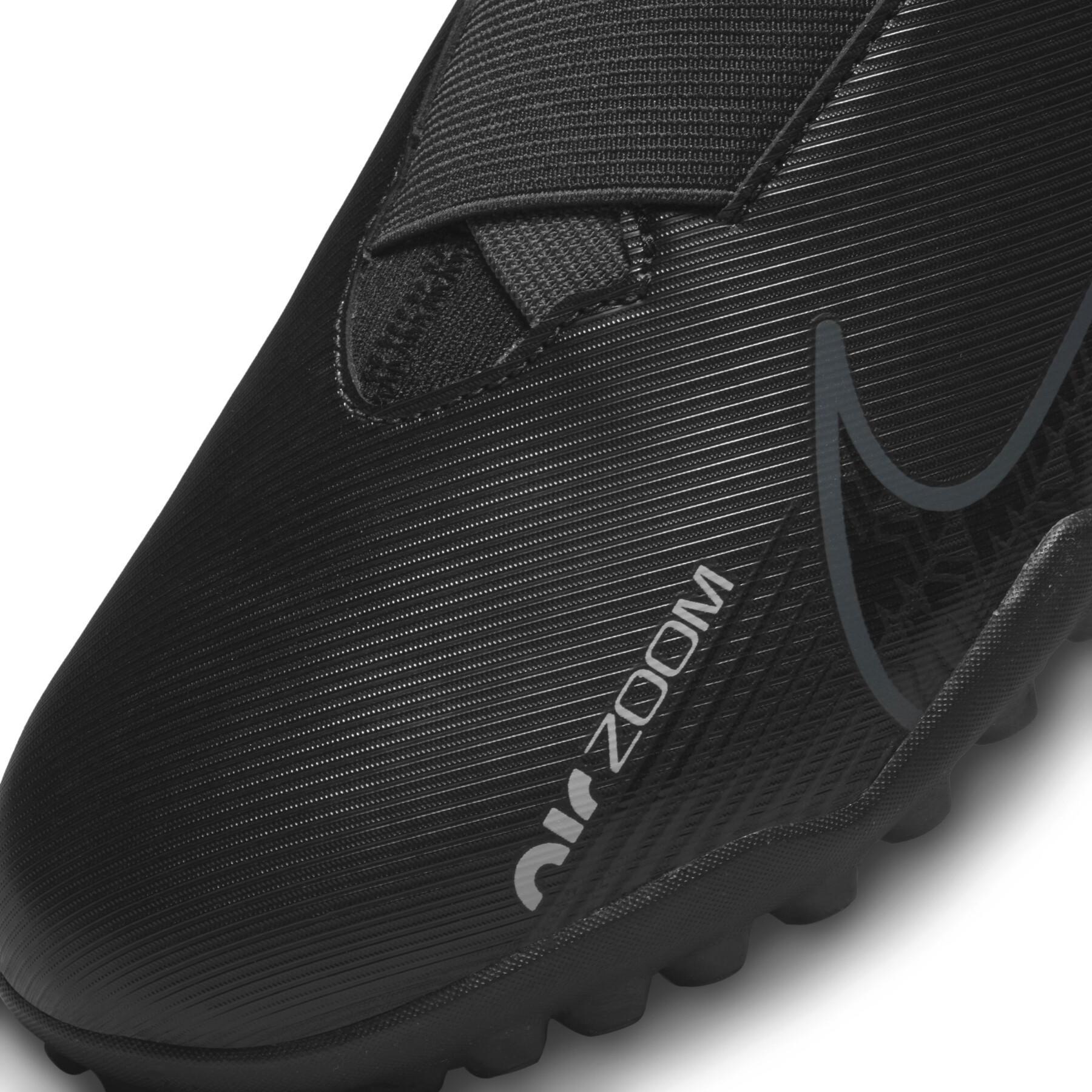 Sapatos de futebol para crianças Nike Zoom Mercurial Vapor 15 Academy TF - Shadow Black Pack