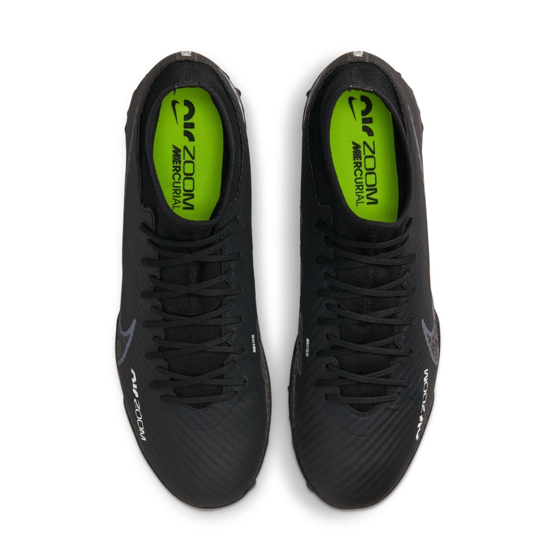 Sapatos de futebol Nike Zoom Mercurial Superfly 9 Academy TF - Shadow Black Pack