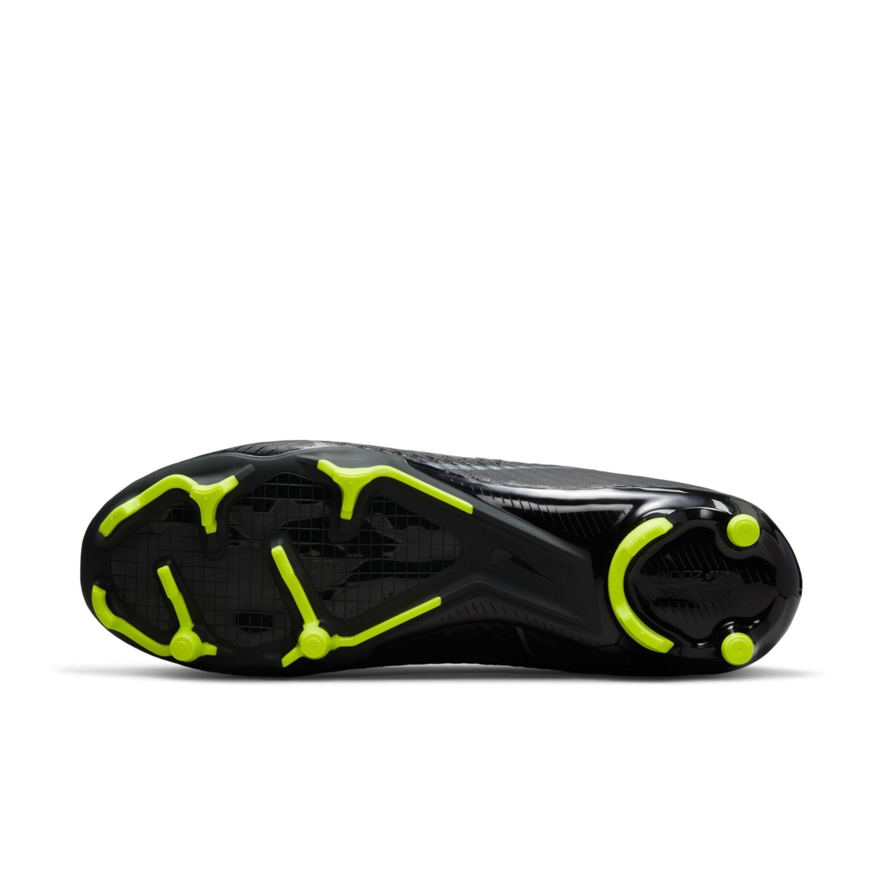 Sapatos de futebol Nike Zoom Mercurial Vapor 15 Academy MG - Shadow Black Pack