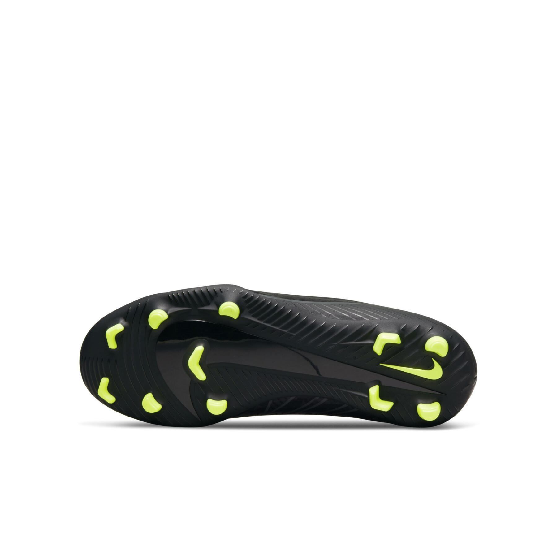 Sapatos de futebol para crianças Nike Mercurial Vapor 15 Club FG - Shadow Black Pack
