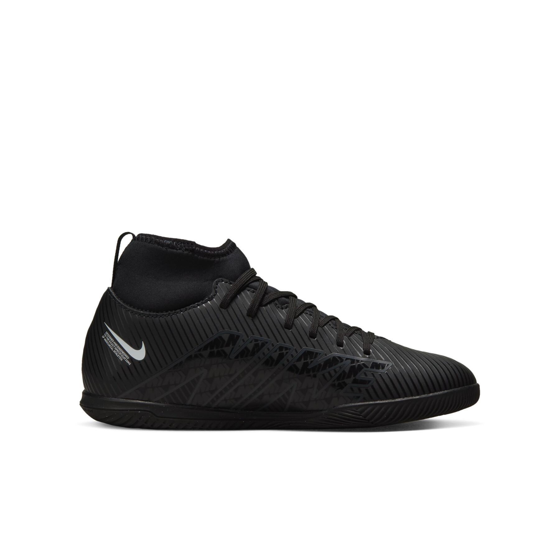 Sapatos de futebol para crianças Nike Mercurial Superfly 9 Club IC - Shadow Black Pack