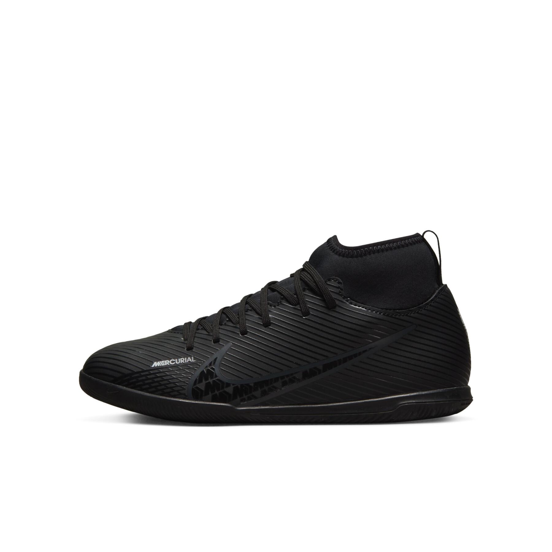 Sapatos de futebol para crianças Nike Mercurial Superfly 9 Club IC - Shadow Black Pack