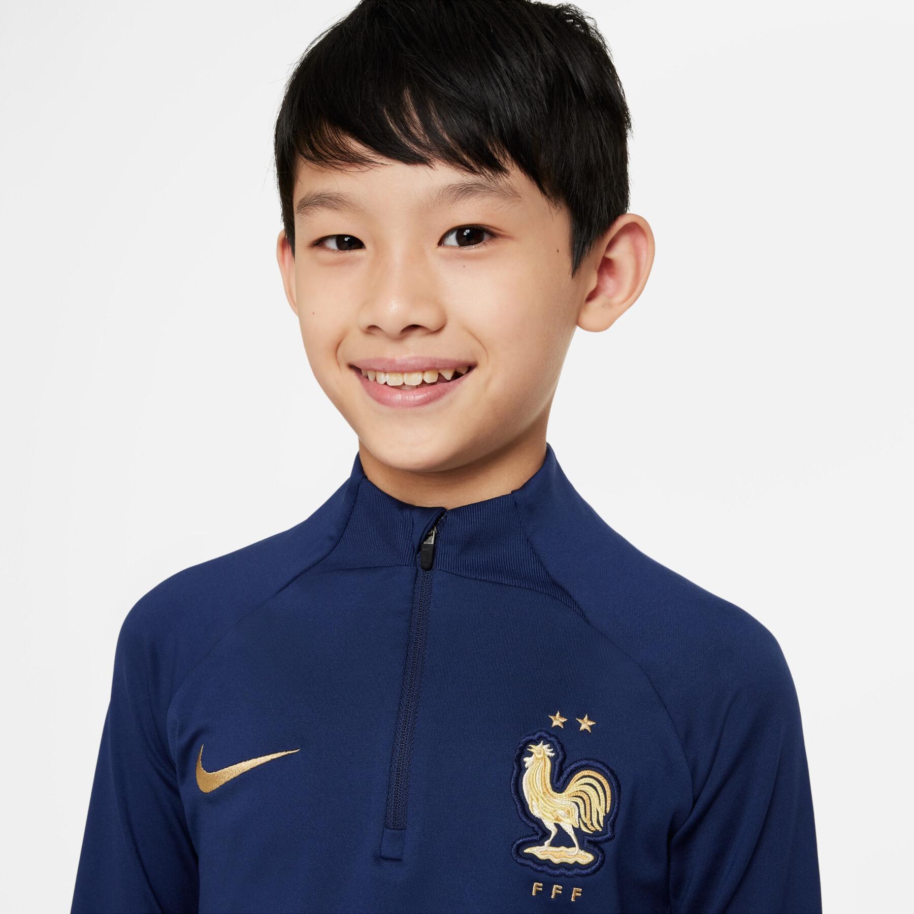 Camisola de treino para crianças do Campeonato do Mundo de 2022 France