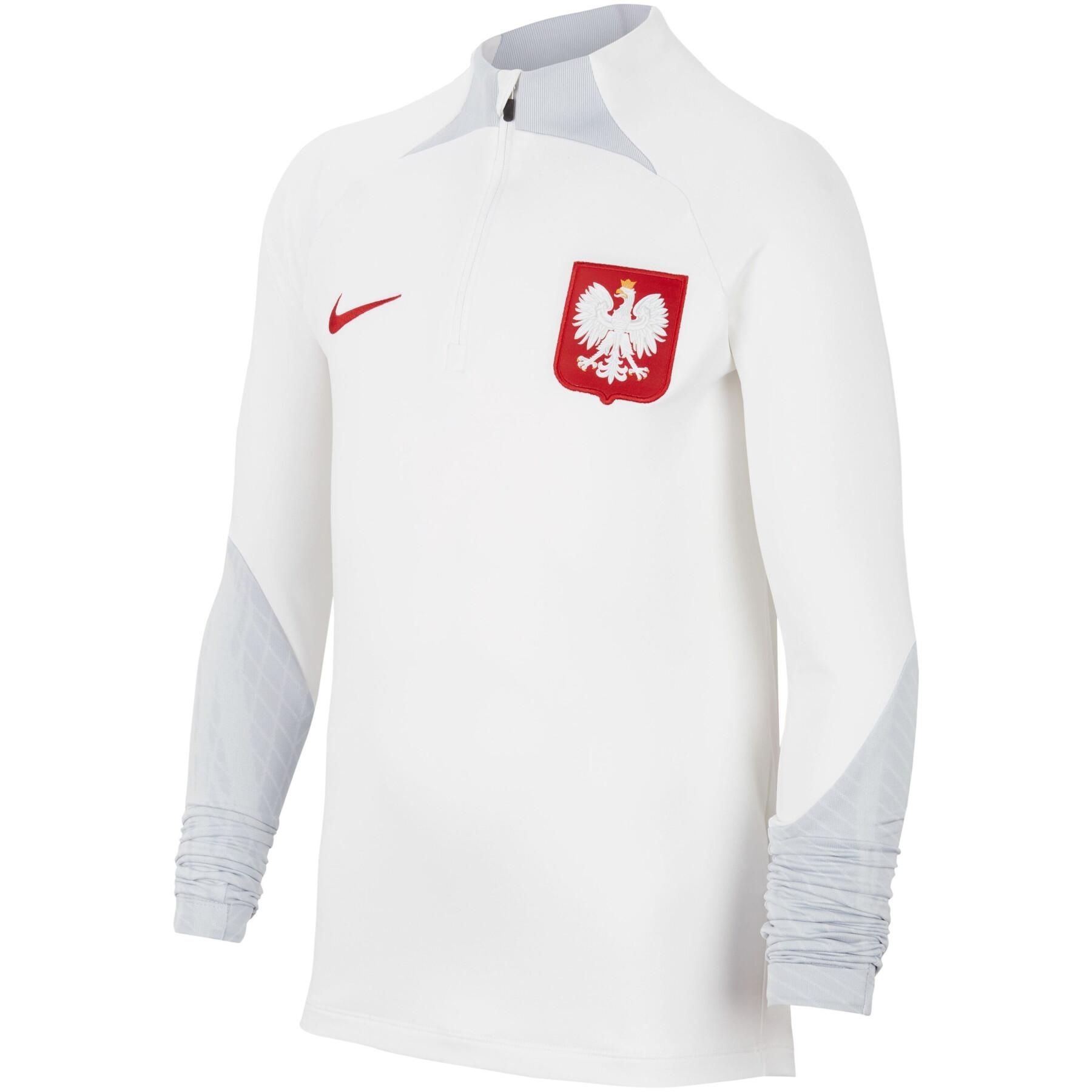 Camisola de treino para crianças do Campeonato do Mundo de 2022 Pologne