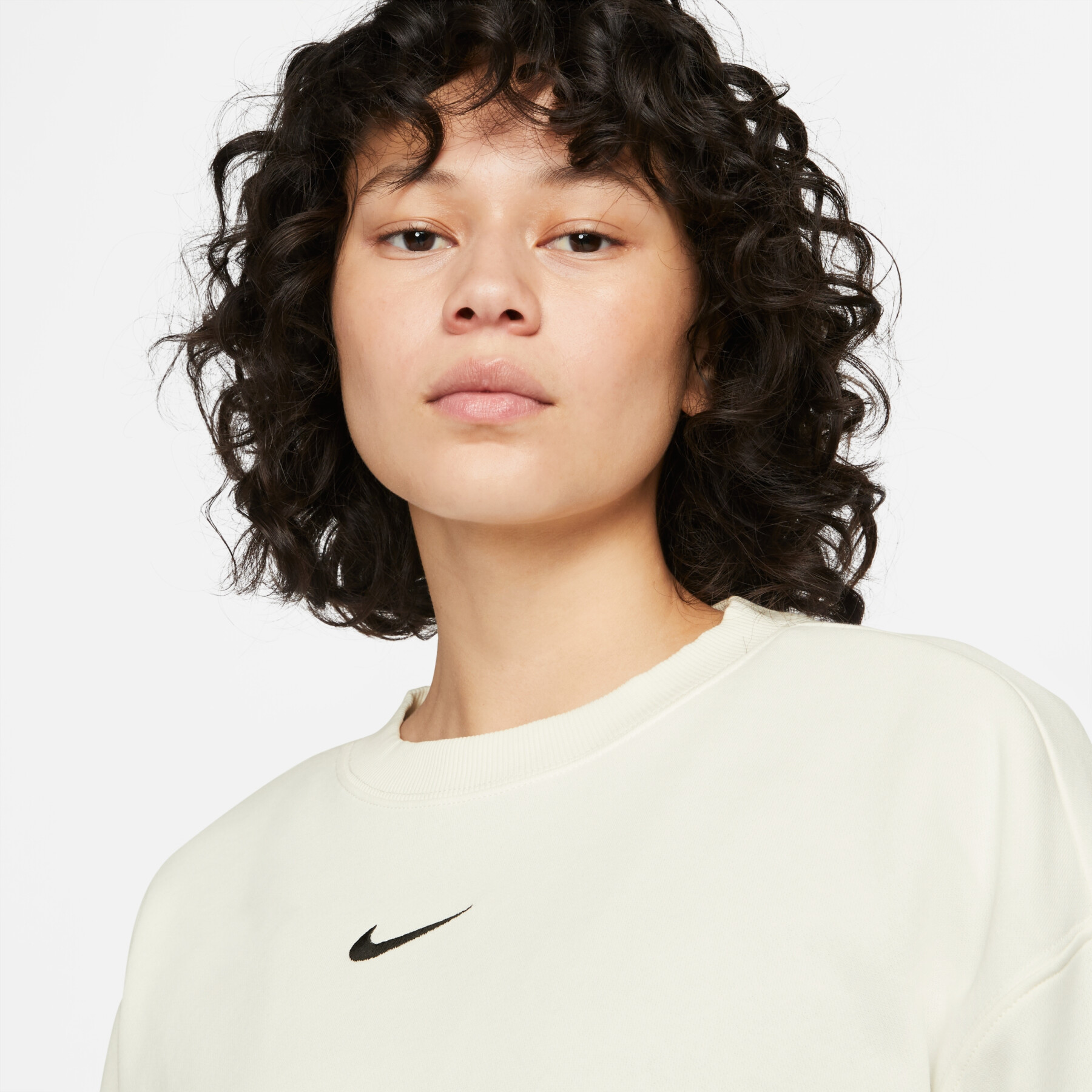 Camisola de gola redonda de grandes dimensões para mulher Nike Phoenix Fleece