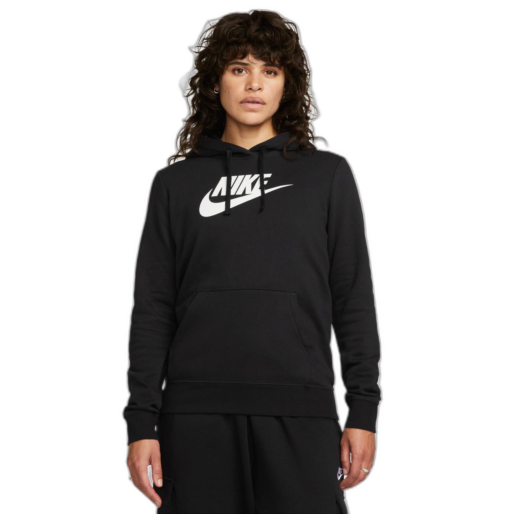 Camisola com capuz para mulheres Nike Sportswear Club GX STD PO
