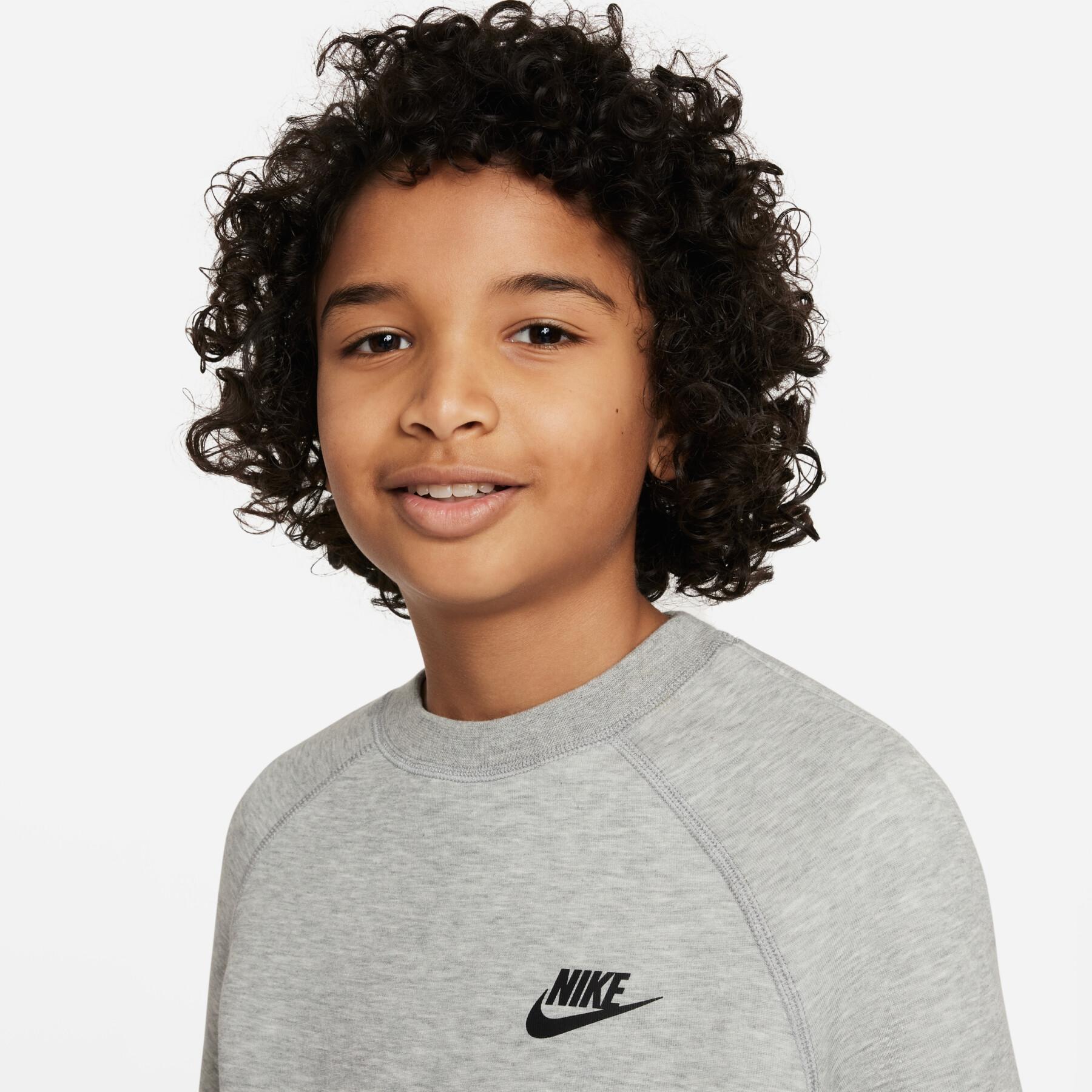 Camisola de gola redonda para criança Nike Tech Fleece