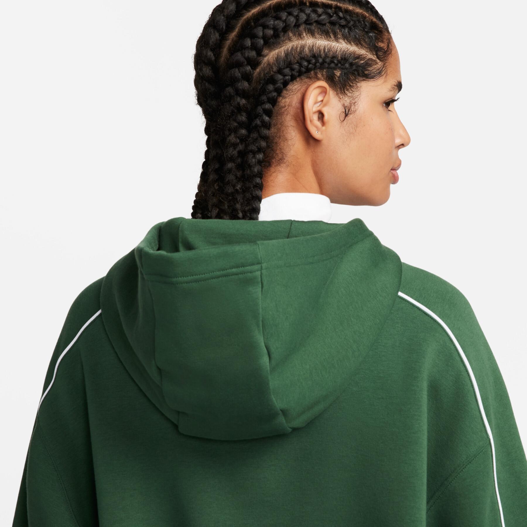 Sweatshirt com capuz de lã de grandes dimensões para mulher Nike
