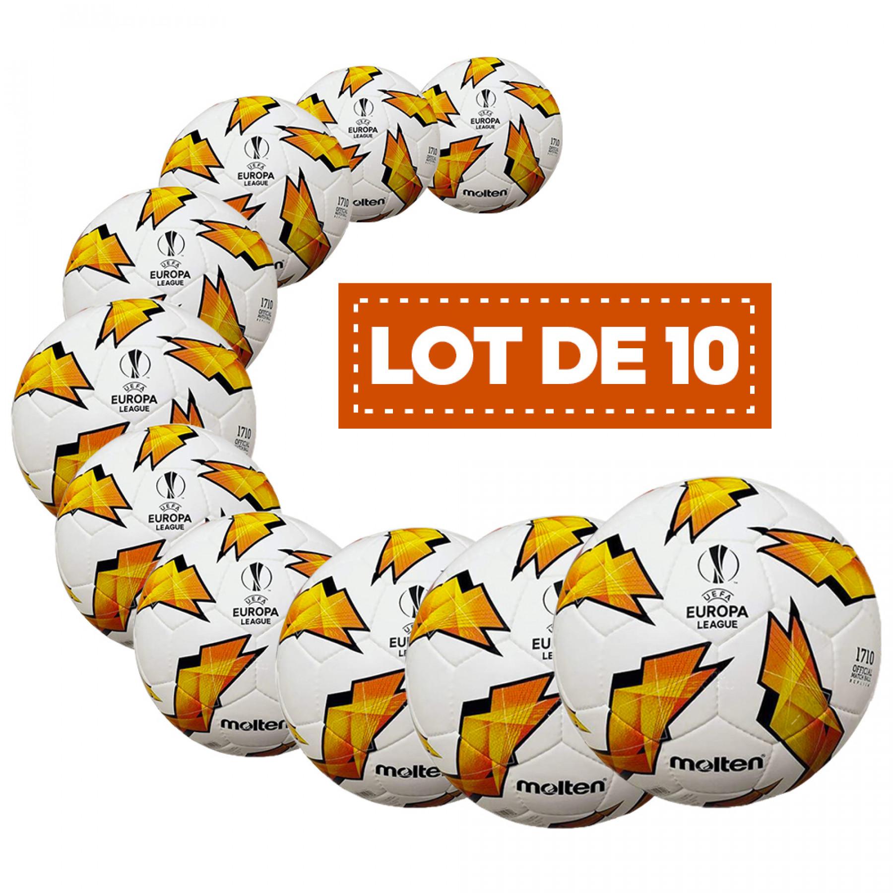 Pacote de 10 balões Molten UEFA Europa League FU1710