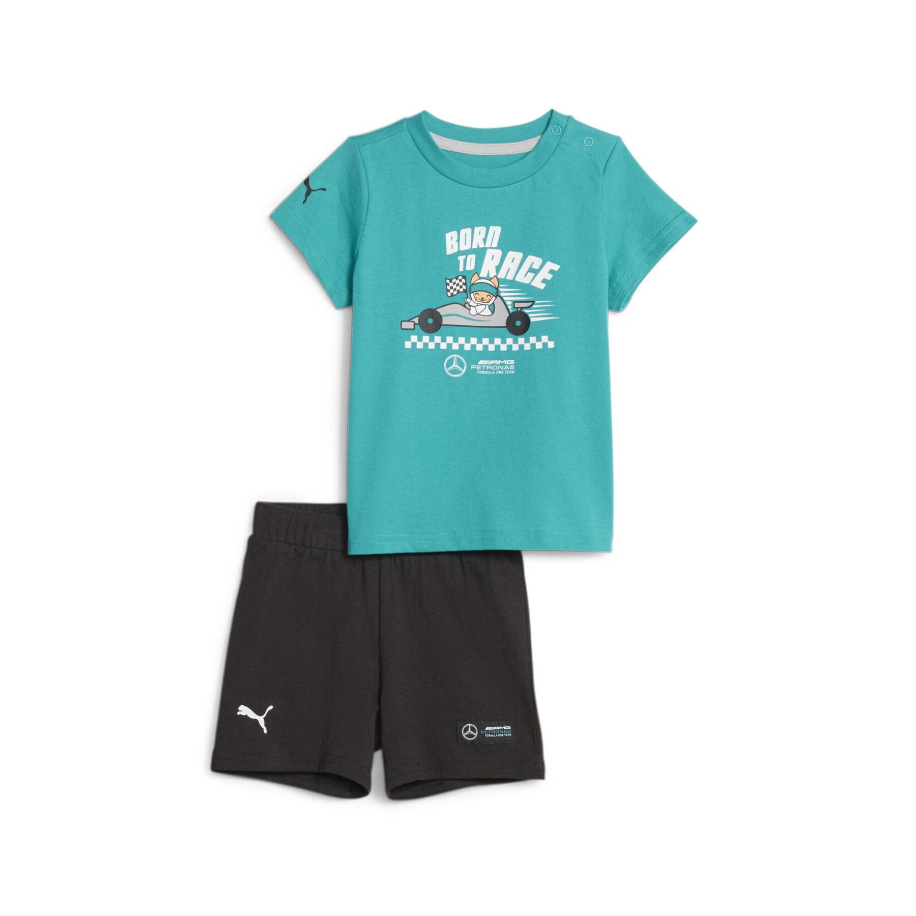 Conjunto de t-shirt e calções para bebé Puma MAPF1 Graphic