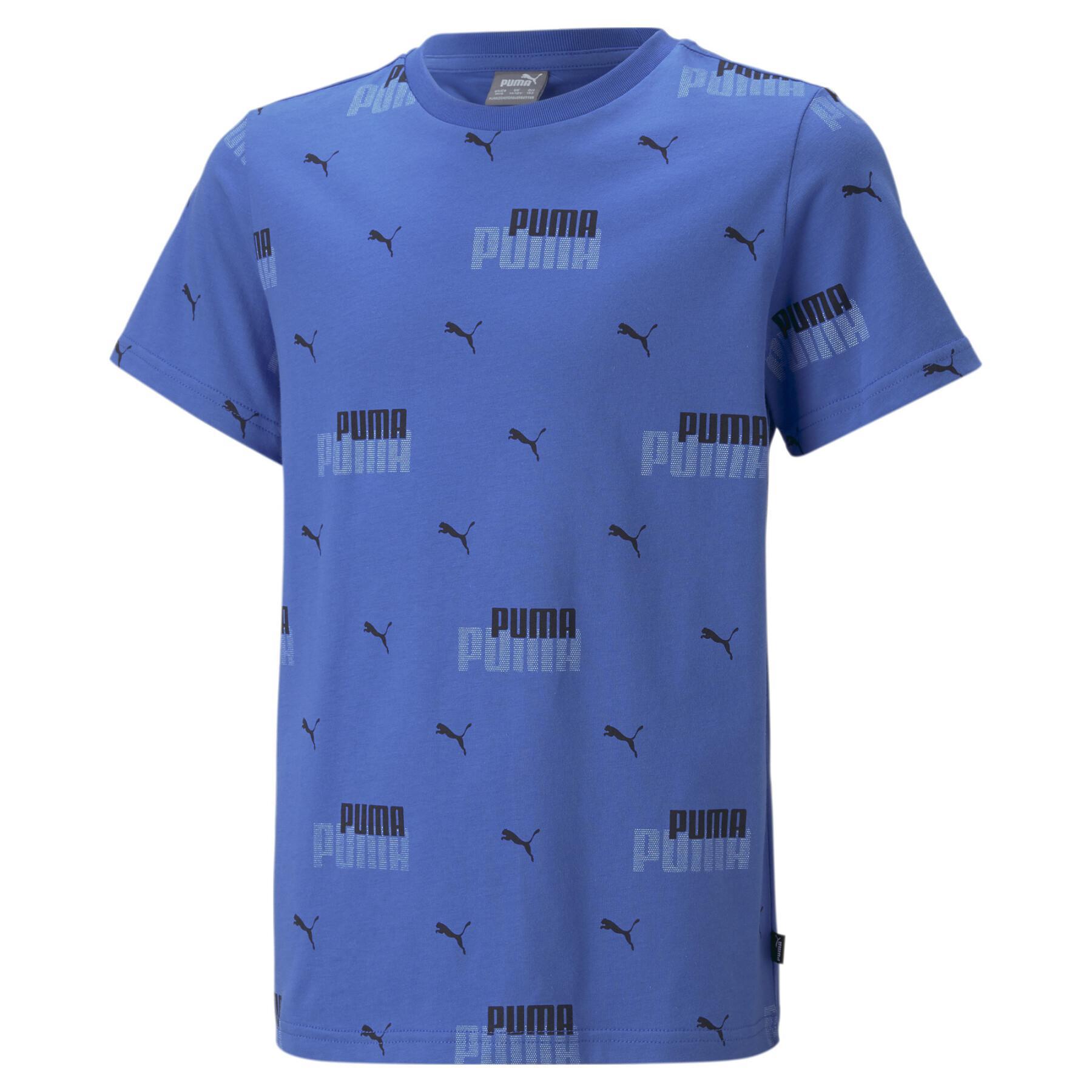 T-shirt com logotipo de criança Puma ESS+ Power AOP