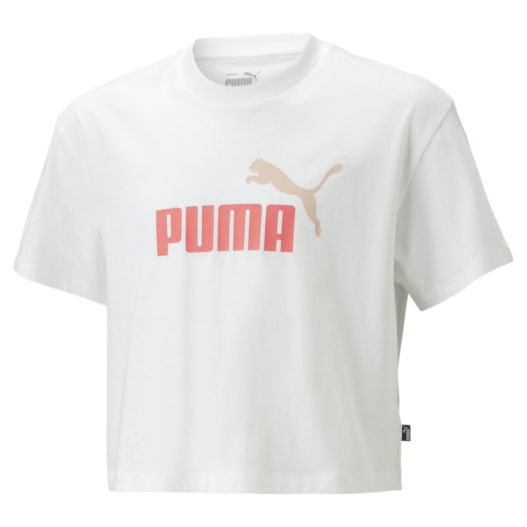 T-shirt de rapariga Puma Girls Logo Cropped