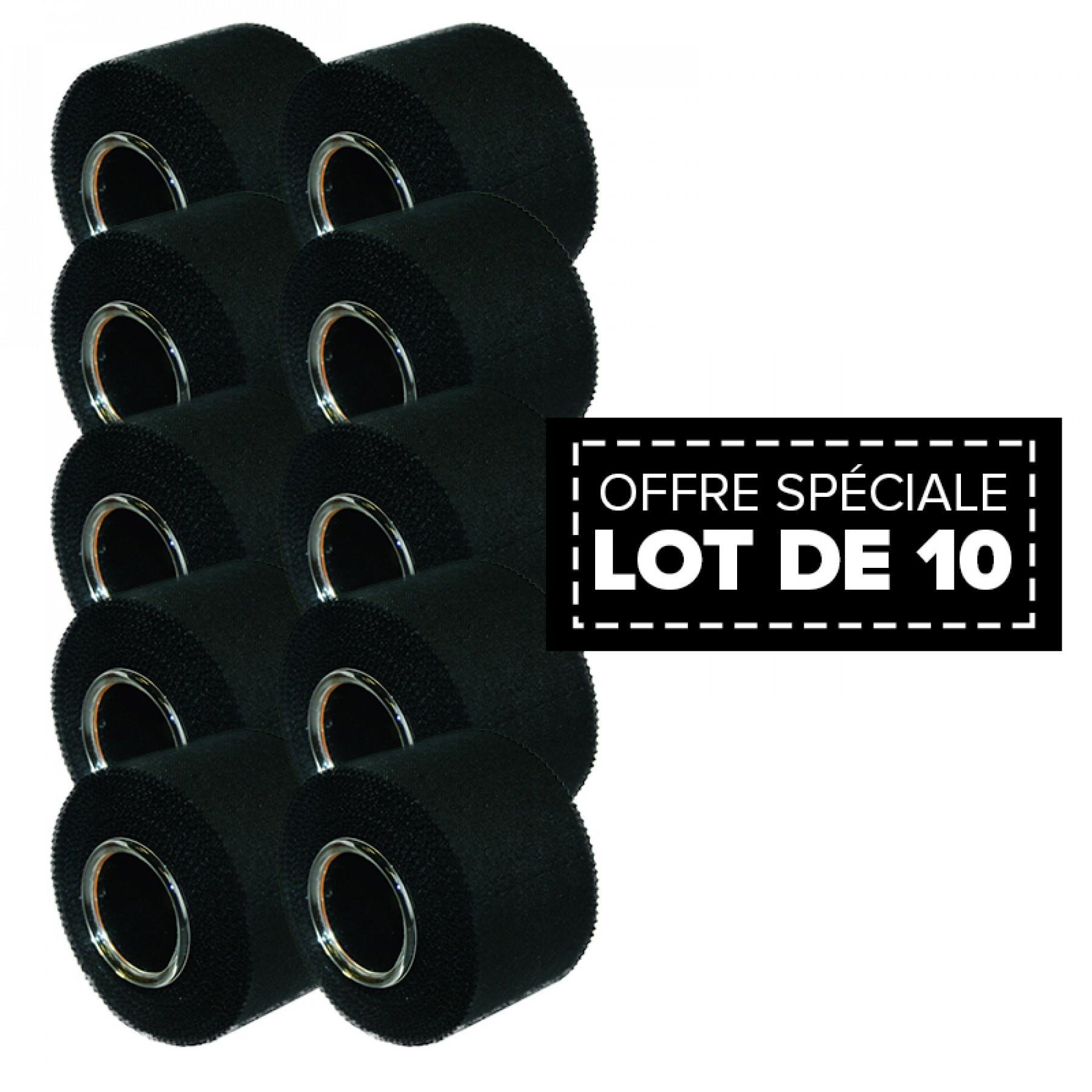 Pacote de 10 fitas adesivas esportivas McDavid 3,8 cm x 10m noir