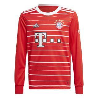 Camisola de manga comprida para casa das crianças fc Bayern Munich 2022/23