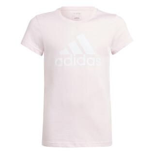 T-shirt de algodão grande logótipo menina adidas Essentials
